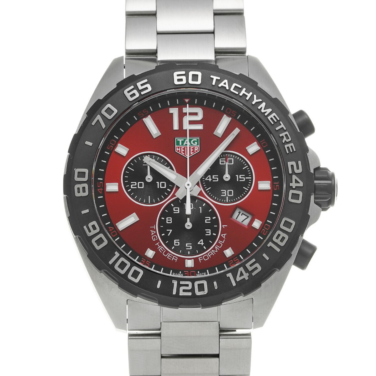 タグ ホイヤー TAG HEUER フォーミュラ1 クロノグラフ CAZ101AN.BA0842 レッド メンズ 腕時計 タグ ホイヤー 時計 高級腕時計 ブランド 【ローン48回払い無金利】【中古】