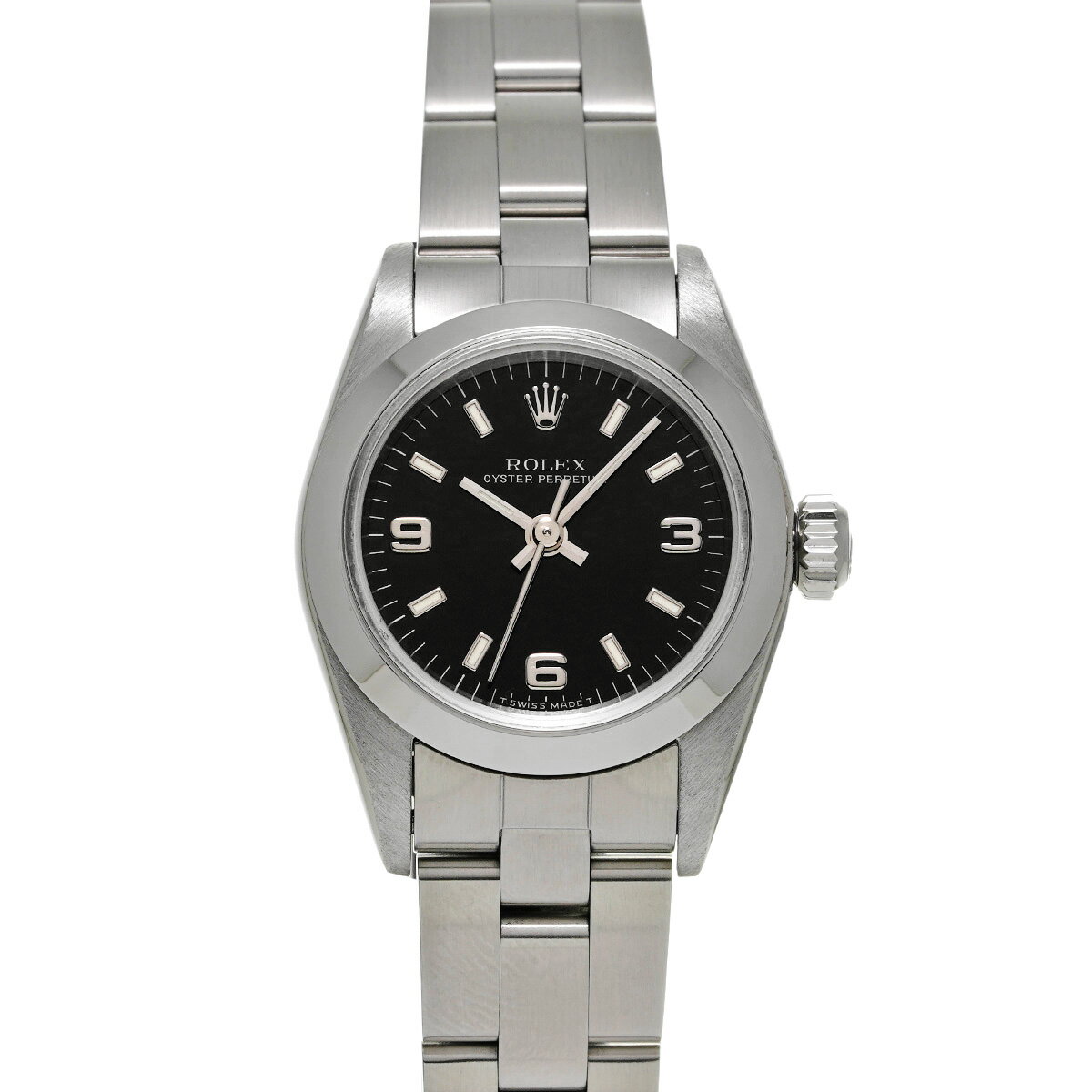 商品詳細 【管理番号】694851 【ジャンル】腕時計 /レディース 【ブランド】ロレックス / ROLEX 【モデル】オイスターパーペチュアル 【型番（型式番号）】67180 【シリアル】U番(1997年頃製造) 【ムーブメント】自動巻き / Cal.2130 【文字盤】ブラック 【ケース】ステンレス 【風防】サファイアクリスタル風防 【ベゼル】ステンレス 【ブレスレット】オイスターブレス（ステンレス） 【状態】 中古 ランクA ケース 少し小傷が見受けられます ベゼル 少し小傷、少し打ち傷が見受けられます ベルト 僅かな小傷が見受けられます バックル 小傷が見受けられます 風防 欠けが見受けられます 【サイズ】 ケース 縦/約24mm 横/約24mm厚み/約10mm ラグ幅 13mm 腕周り 約18cm 【機能】 防水(100m) トリチウム夜光 【付属品】メーカー保証書(1999年1月海外購入) メーカー箱(ダメージ) 【当社保証】 2年 ランク状態について 商品の状態は、下記のランクで評価しています。 弊社基準にて正確に評価しておりますが、主観的なものであるため、よくお考え頂いた上でご注文頂きますよう宜しくお願いいたします。 神経質な方・完璧を求められる方はご購入をご遠慮下さい。 ※店頭販売もしているため、写真や記載のない傷や汚れが生じる場合がございます。 ※掲載以外の詳細をご希望の方は在庫店舗をご案内致しますので一度お問い合わせ下さい。 N 新品。 S 未使用品。未使用ですが展示品や保管などで僅かな色ヤケや傷が見られる品。一度も使用していない品。 SA 新品同様。数回程度使用の中古品で、新品に近い綺麗な状態の中古品。 A 多少の使用感や傷はありますが状態の良い品 AB 使用感や傷は見られますが、全体的に状態の良い品 B 日常的に使用していたような使用感や傷等が見られますが、充分に使用できる品 C 色濃く使用感があり、傷や汚れが多く目立つ品、リペアが必要な品 Q アンティーク品 お支払方法 ・クレジットカード ・ショッピングローン ・振込銀行 ・代金引換（※代引き手数料を含め30万円以下のみご利用頂けます） 詳しくはこちらをご覧ください。