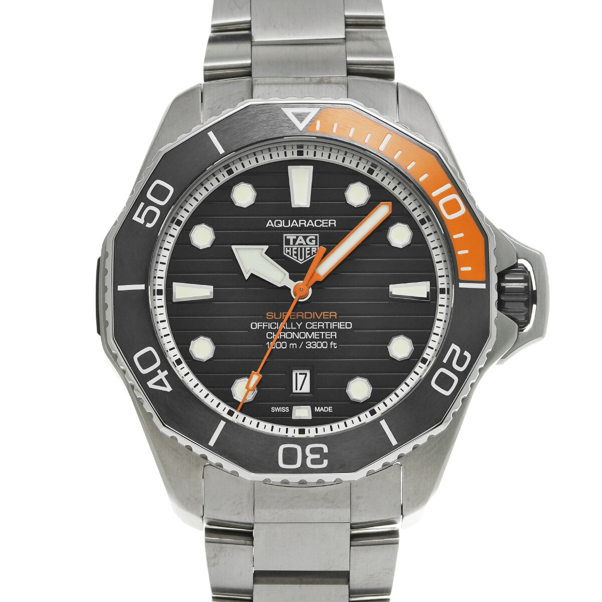 タグ ホイヤー TAG HEUER アクアレーサー プロフェッショナル 1000 スーパーダイバー WBP5A8A.BF0619 ブラック メンズ 腕時計 タグ ホイヤー 時計 高級腕時計 ブランド 【ローン48回払い無金利】【中古】