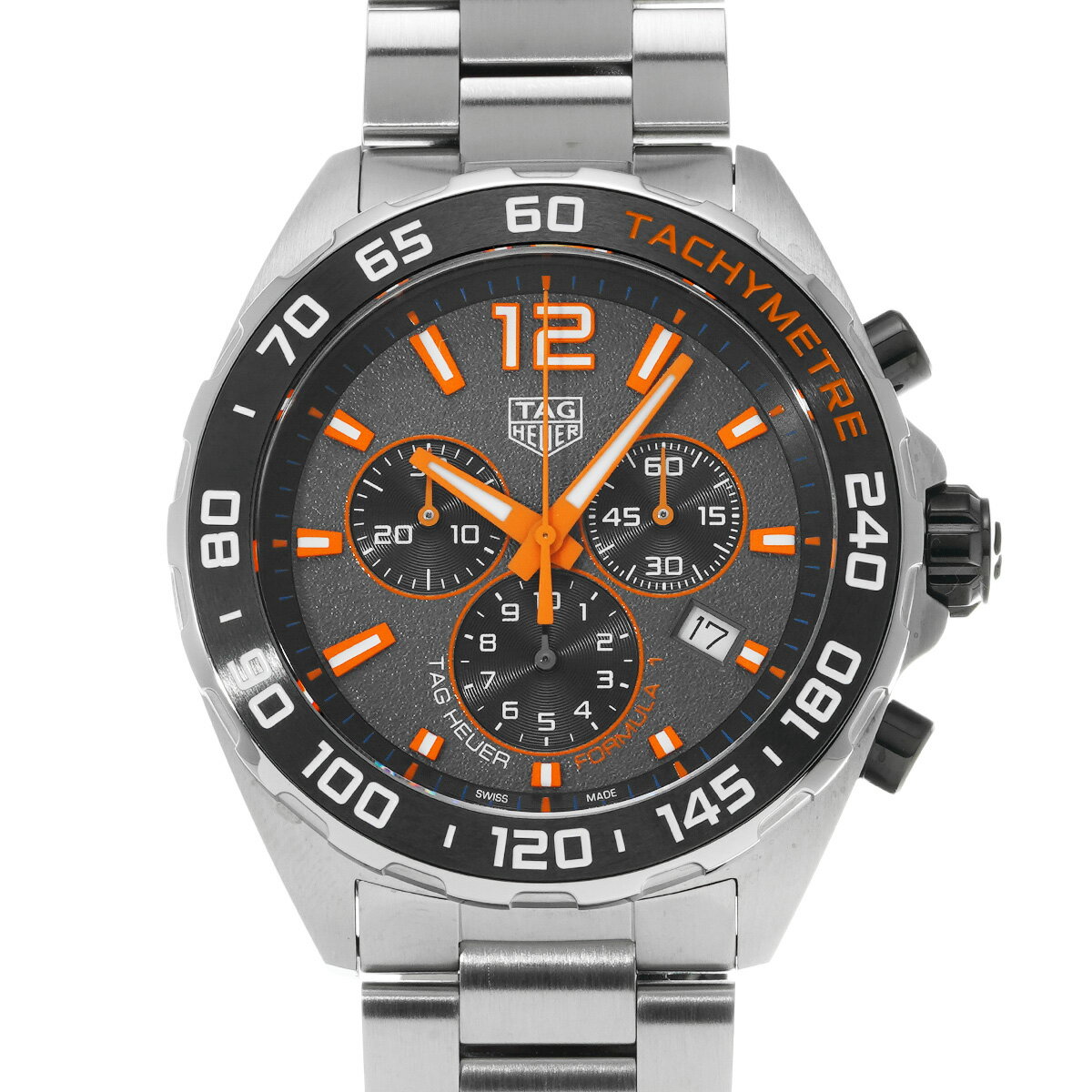 タグ ホイヤー TAG HEUER フォーミュラ1 クォーツ クロノグラフ CAZ101AH.BA0842 グレー/ブラック メンズ 腕時計 タグ ホイヤー 時計 高級腕時計 ブランド 【ローン48回払い無金利】【中古】