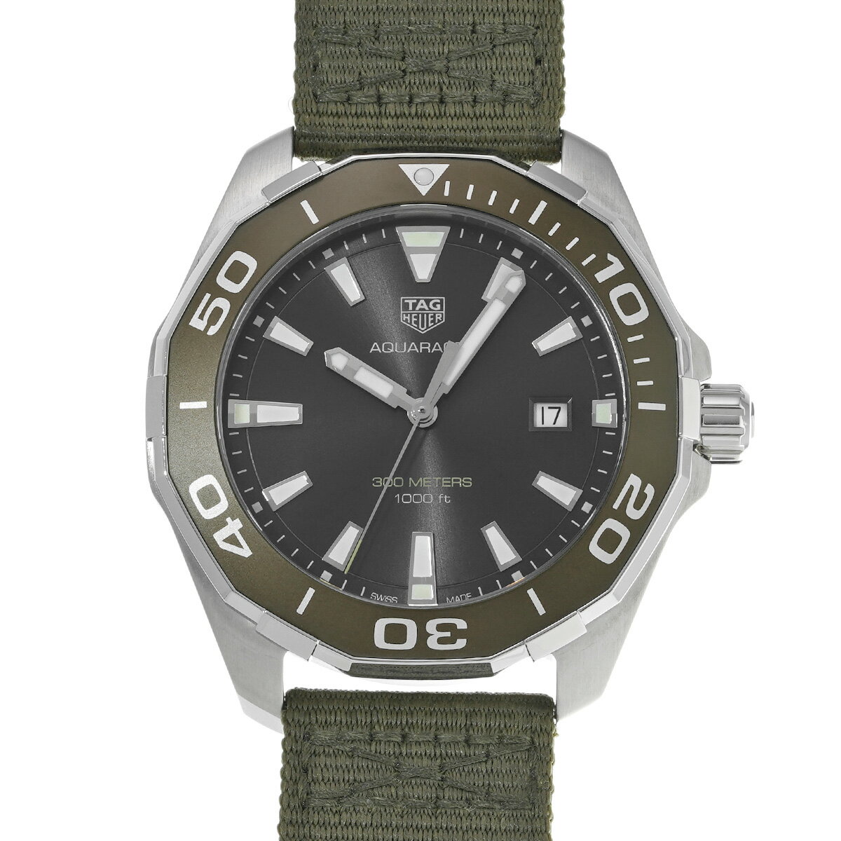 タグ ホイヤー TAG HEUER アクアレーサー クォーツ WAY101L.FC8222 グレー メンズ 腕時計 タグ ホイヤー 時計 高級腕時計 ブランド 【ローン48回払い無金利】【中古】