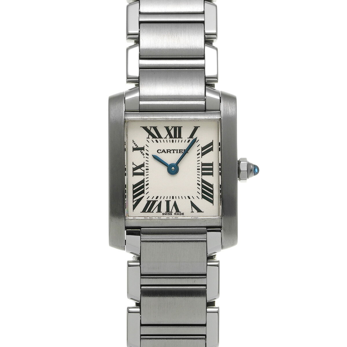 カルティエ CARTIER タンクフランセーズ SM W51008Q3 シルバー レディース 腕時計 カルティエ 時計 高級腕時計 ブランド 【ローン48回払い無金利】【中古】