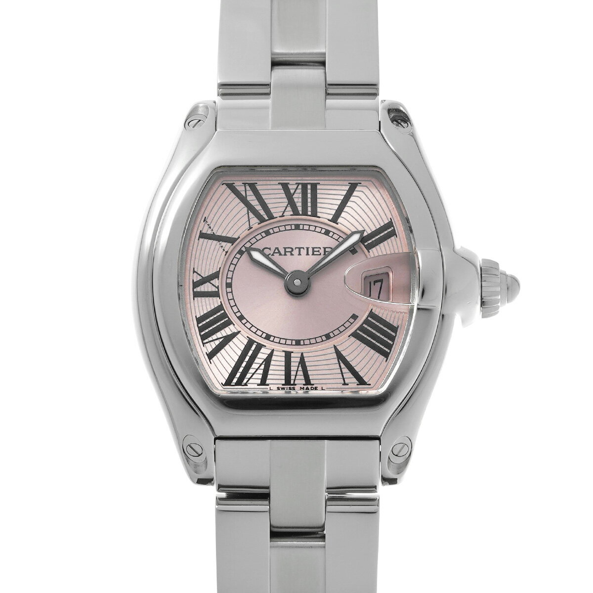 カルティエ CARTIER ロードスター SM W62017V3 ピンク レディース 腕時計 カルティエ 時計 高級腕時計 ブランド 【ローン48回払い無金利】【中古】