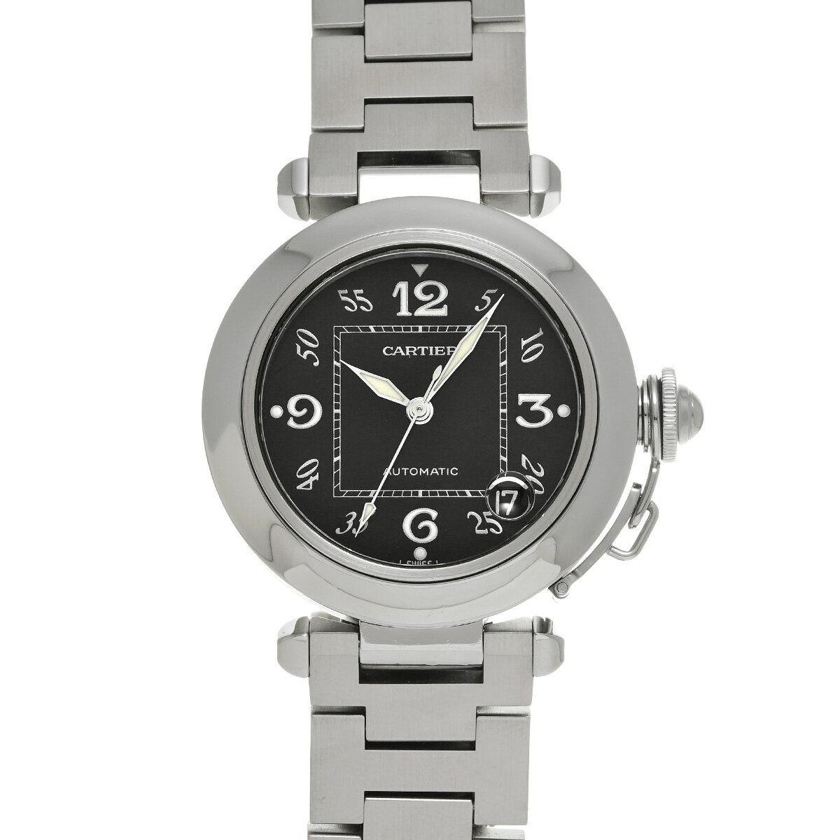 カルティエ CARTIER パシャC W31043M7 ブラック ユニセックス 腕時計 カルティエ 時計 高級腕時計 ブランド 【ローン48回払い無金利】【中古】