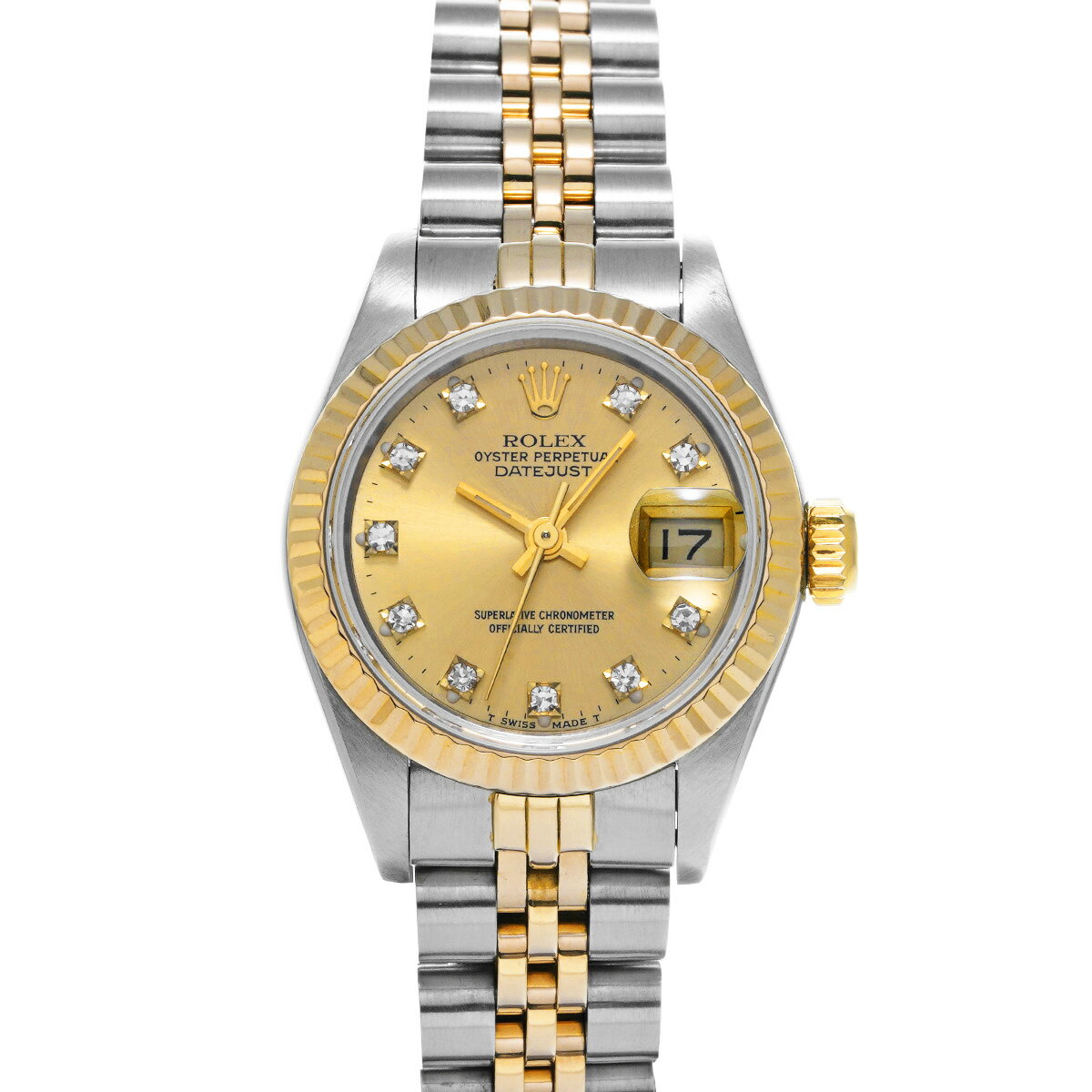 ロレックス ROLEX デイトジャスト 69173G R番(1987年頃製造) シャンパン/ダイヤモンド レディース 腕時計 ロレックス 時計 高級腕時計 ブランド 【ローン48回払い無金利】【中古】