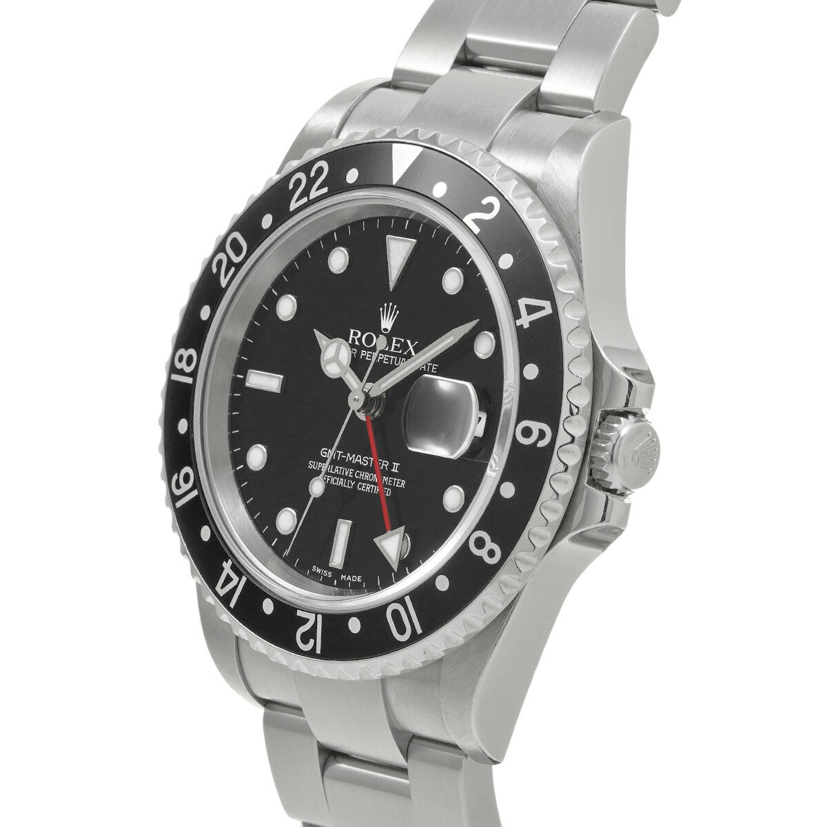 【〜11/27 最大3万円クーポン】ロレックス ROLEX GMTマスターII 16710 F番(2004年頃製造) ブラック メンズ 腕時計 ロレックス 時計 高級腕時計 ブランド 【ローン48回払い無金利】【中古】