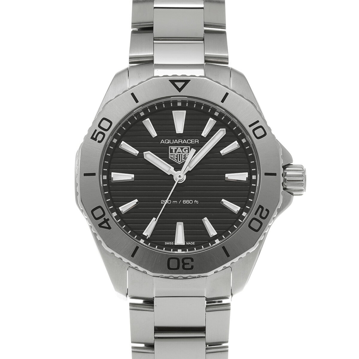 タグ ホイヤー TAG HEUER アクアレーサー プロフェッショナル200 WBP1110.BA0627 ブラック メンズ 腕時計 タグ ホイヤー 時計 高級腕時計 ブランド 【ローン48回払い無金利】【中古】