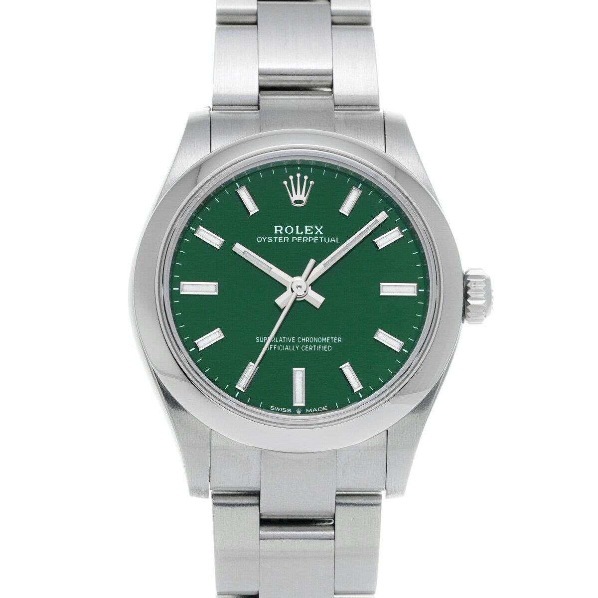 ロレックス ROLEX オイスターパーペチュアル 31 277200 ランダムシリアル グリーン ユニセックス 腕時計 ロレックス 時計 高級腕時計 ブランド 【ローン48回払い無金利】【中古】