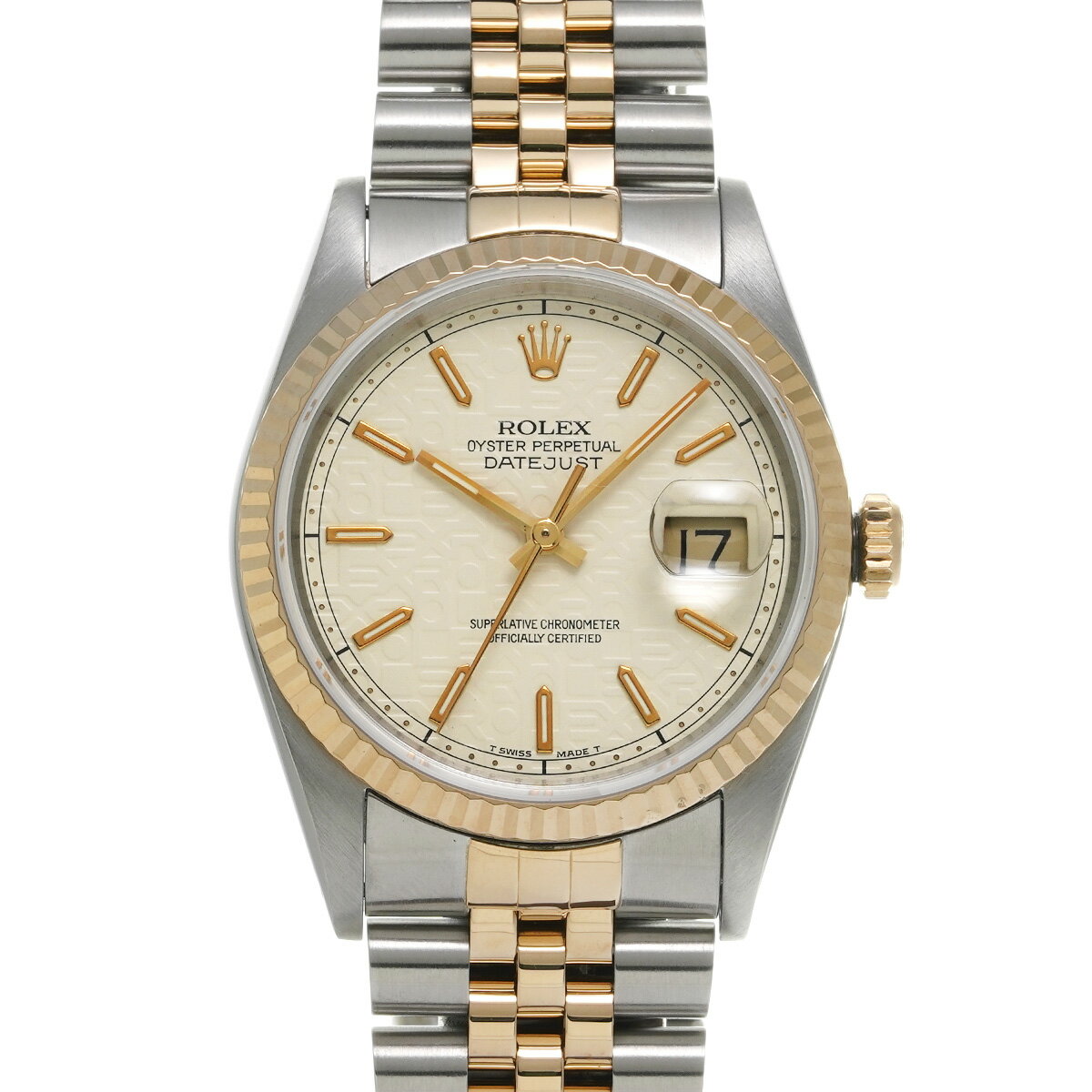 ロレックス ROLEX デイトジャスト 16233 X番(1993年頃製造) アイボリーコンピュータ メンズ 腕時計 ロレックス 時計 高級腕時計 ブランド 【ローン48回払い無金利】【中古】