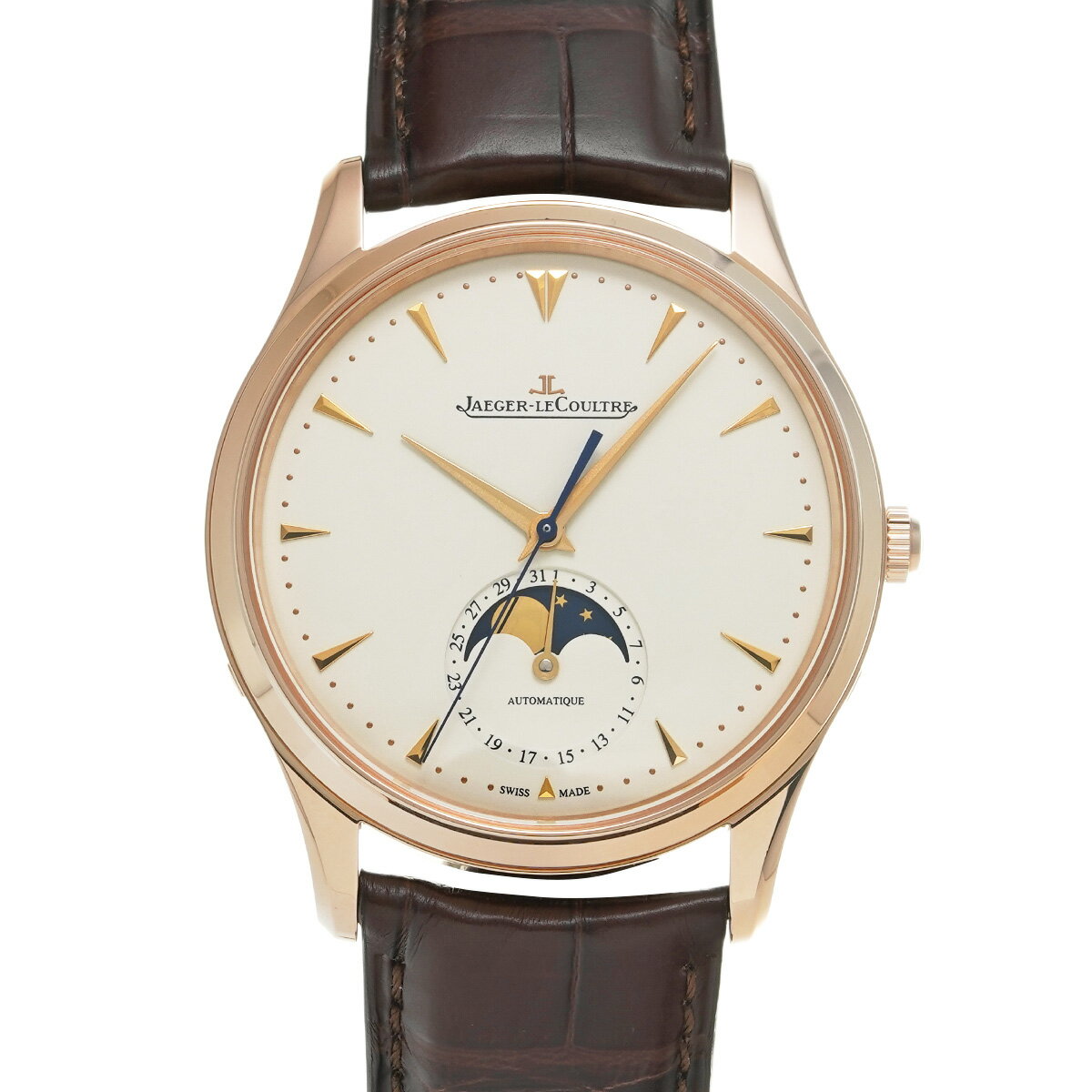 ジャガー ルクルト Jaeger-LeCoultre マスター ウルトラスリム ムーン Q1362520 アイボリー メンズ 腕時計 ジャガー ルクルト 時計 高級腕時計 ブランド 【ローン48回払い無金利】【中古】