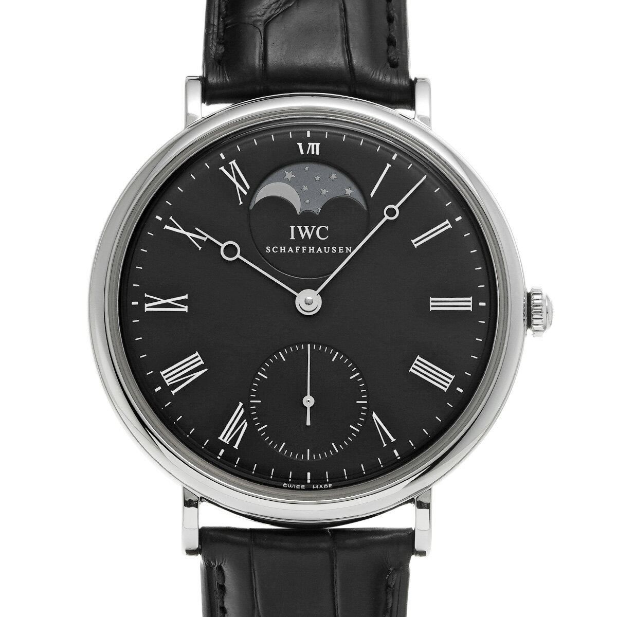 IWC ヴィンテージ ポートフィノ IW544801 ブラック メンズ 腕時計 IWC 時計 高級腕時計 ブランド 【ローン48回払い無金利】【中古】
