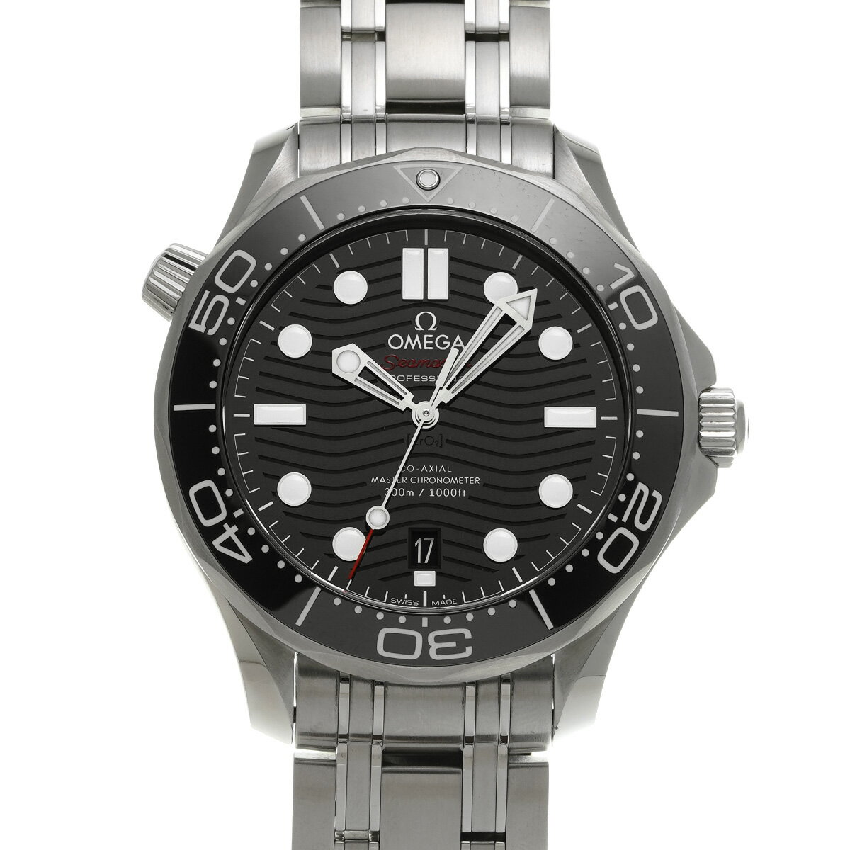 オメガ OMEGA シーマスター ダイバー300 コーアクシャル マスタークロノメーター 210.30.42.20.01.001 ブラック メンズ 腕時計 オメガ 時計 高級腕時計 ブランド 【ローン48回払い無金利】【中古】