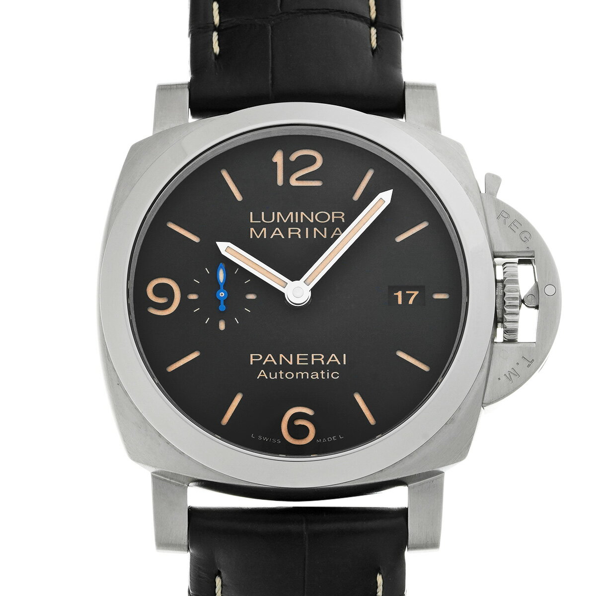 パネライ PANERAI ルミノールマリーナ 1950 3デイズ アッチャイオ PAM01312 ブラック メンズ 腕時計 パネライ 時計 高級腕時計 ブランド 【ローン48回払い無金利】【中古】