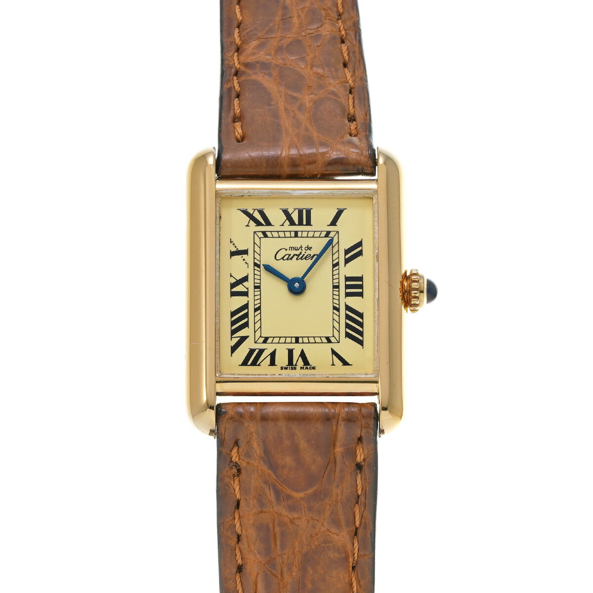 カルティエ CARTIER マストタンク MM W1017354 イエロー レディース 腕時計 カルティエ 時計 高級腕時計 ブランド 【ローン48回払い無金利】【中古】