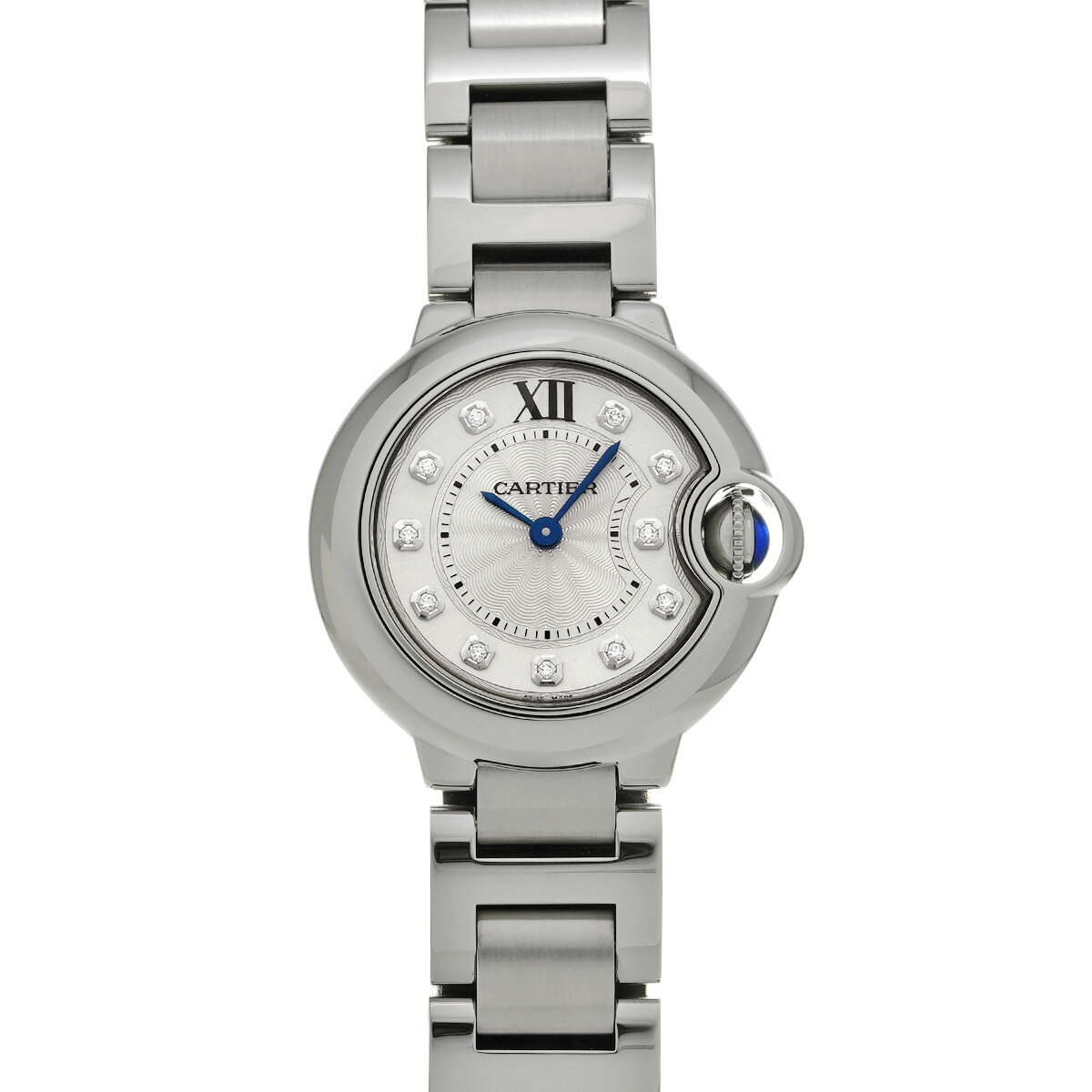 カルティエ CARTIER バロンブルー ドゥ カルティエ WE902073 シルバー/ダイヤモンド レディース 腕時計 カルティエ 時計 高級腕時計 ブランド 【ローン48回払い無金利】【中古】