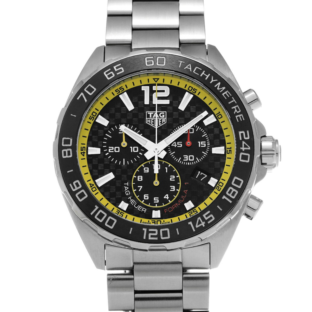 タグ ホイヤー TAG HEUER フォーミュラ1 クォーツ クロノグラフ CAZ101AC.BA0842 ブラック メンズ 腕時計 タグ ホイヤー 時計 高級腕時計 ブランド 【ローン48回払い無金利】【中古】