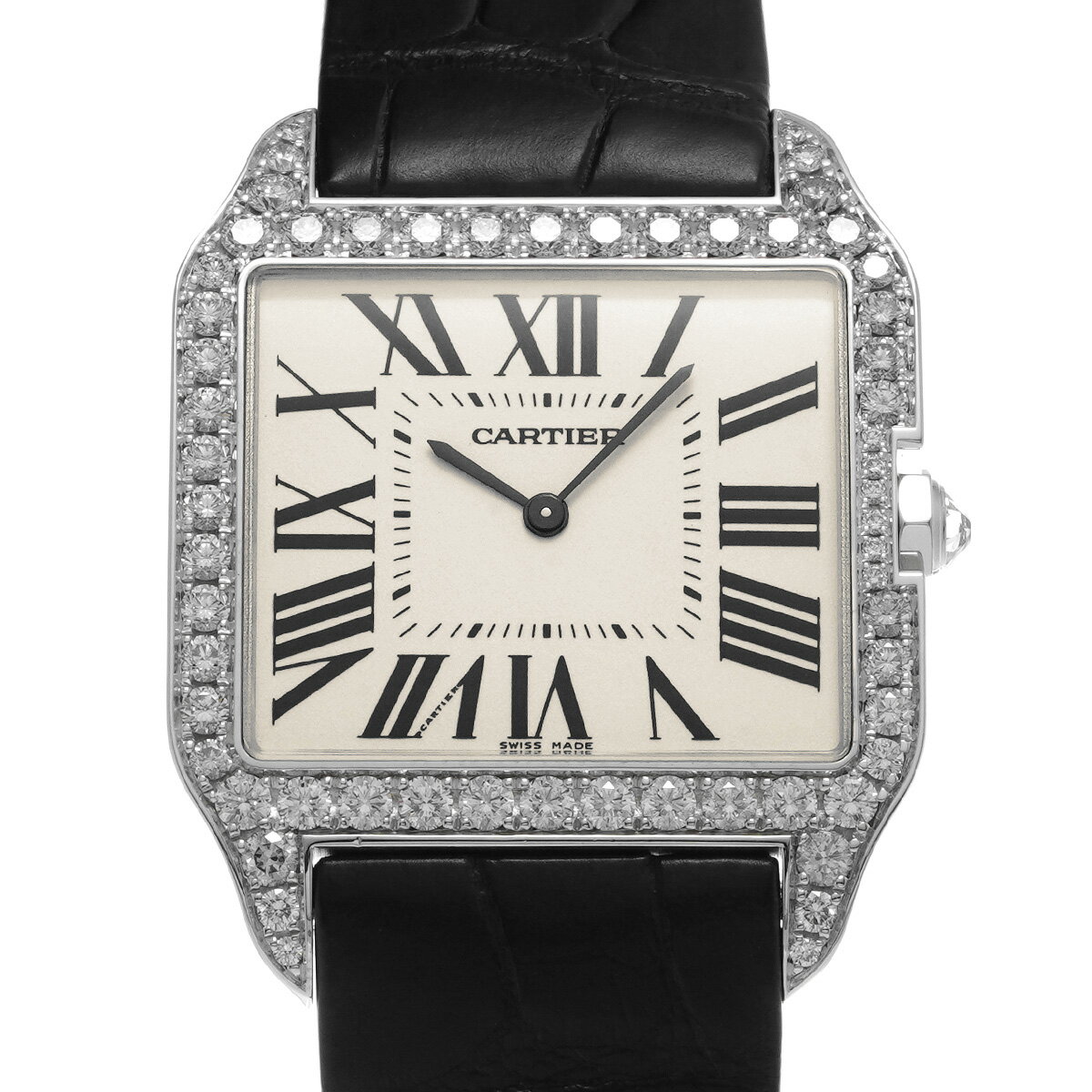 カルティエ CARTIER サントス デュモン LM WH100651 アイボリー ユニセックス 腕時計 カルティエ 時計 高級腕時計 ブランド 【ローン48回払い無金利】【中古】