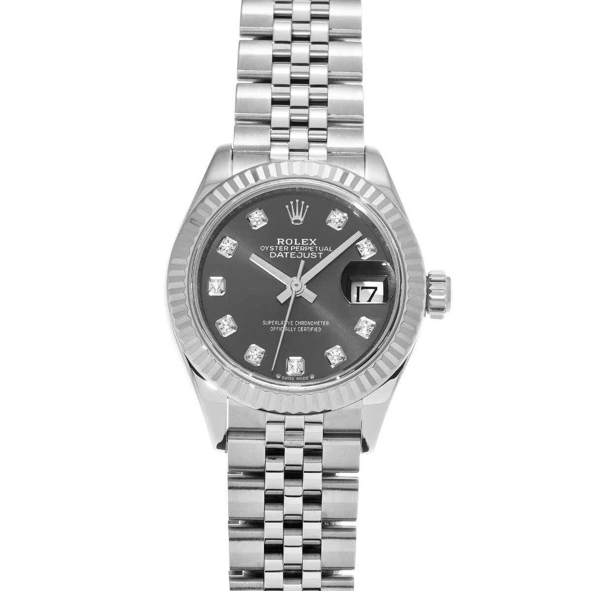ロレックス ROLEX レディ デイトジャスト 279174G ランダムシリアル グレー/ダイヤモンド レディース 腕時計 ロレックス 時計 高級腕時計 ブランド 【ローン48回払い無金利】【中古】