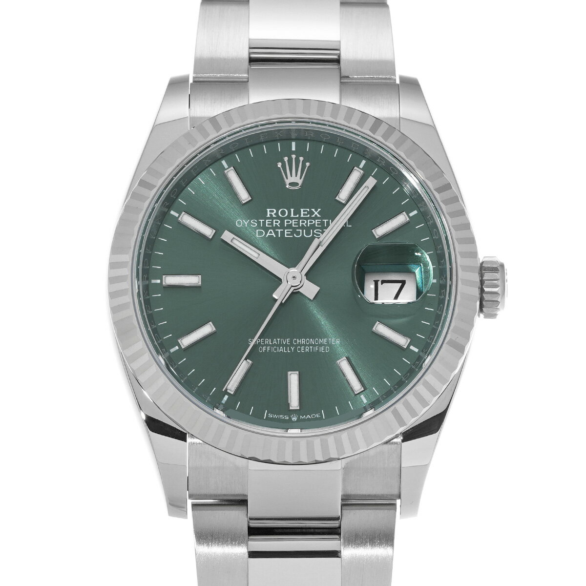 ロレックス ROLEX デイトジャスト 36 126234 ランダムシリアル ミントグリーン メンズ 腕時計 ロレックス 時計 高級腕時計 ブランド 【ローン48回払い無金利】【中古】