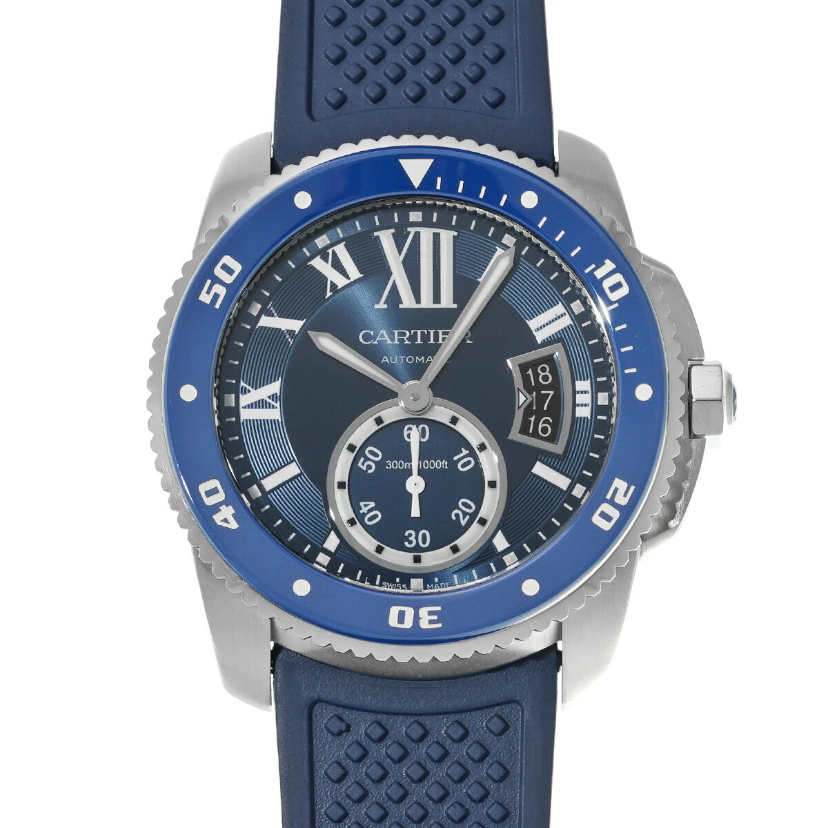 カルティエ CARTIER カリブル ドゥ カルティエ ダイバー WSCA0010 ブルー メンズ  ...