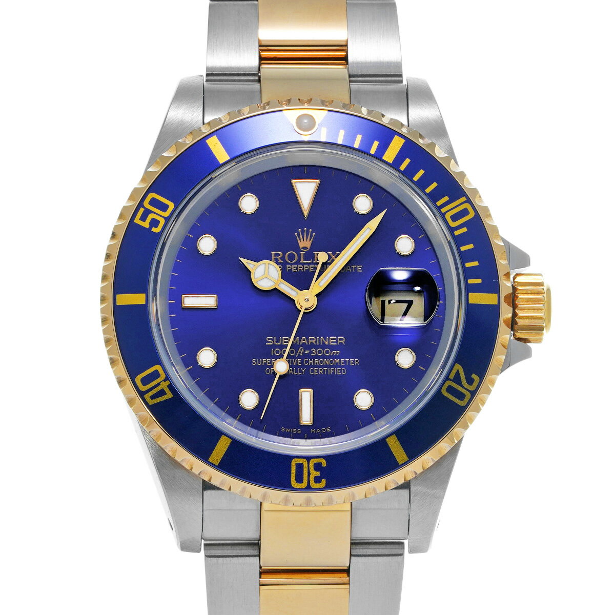 ロレックス ROLEX サブマリーナ デイト 16613 A番(1999年頃製造) ブルー メンズ 腕...