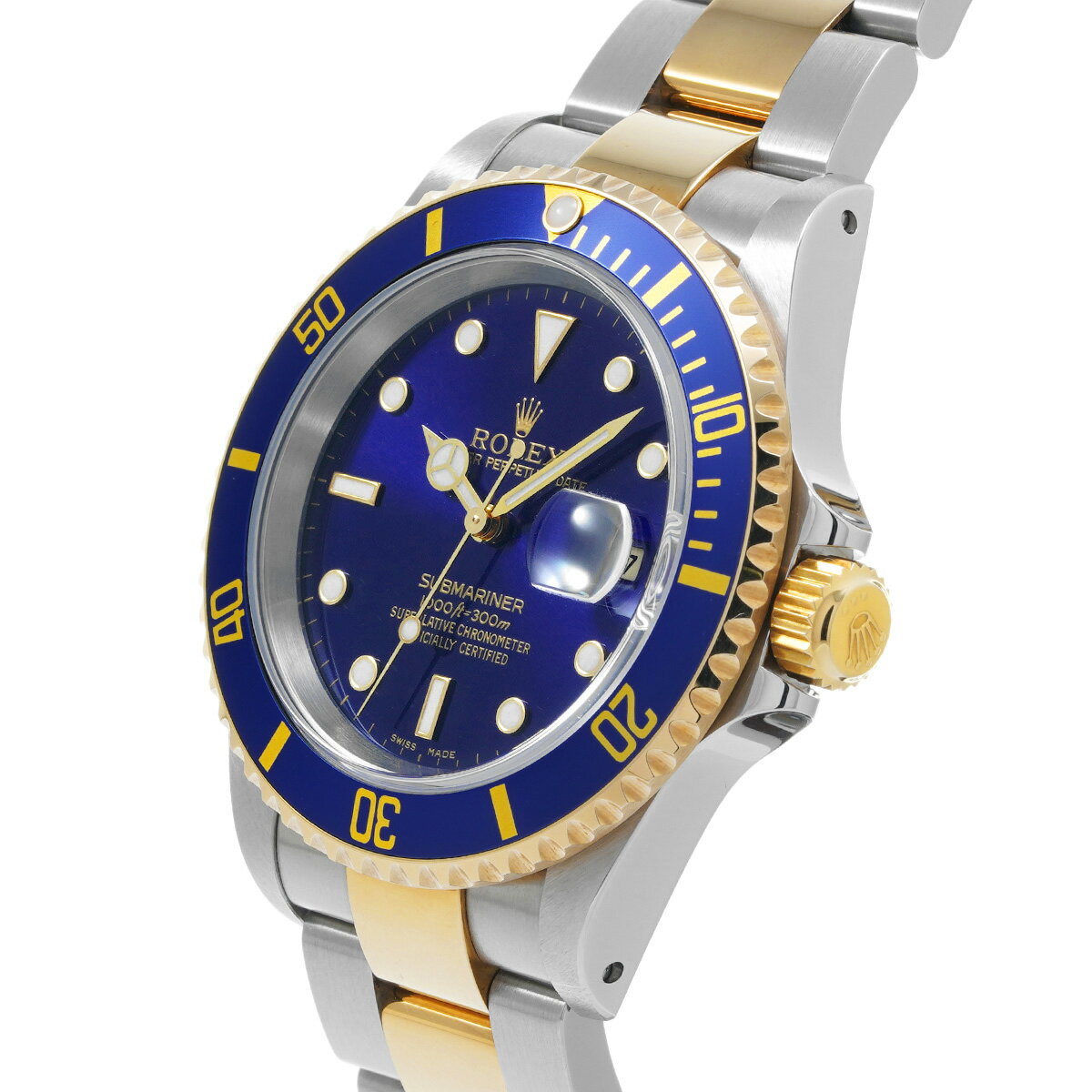 ロレックス ROLEX サブマリーナ デイト 16613 A番(1999年頃製造) ブルー メンズ 腕時計 ロレックス 時計 高級腕時計 ブランド 【ローン48回払い無金利】【中古】