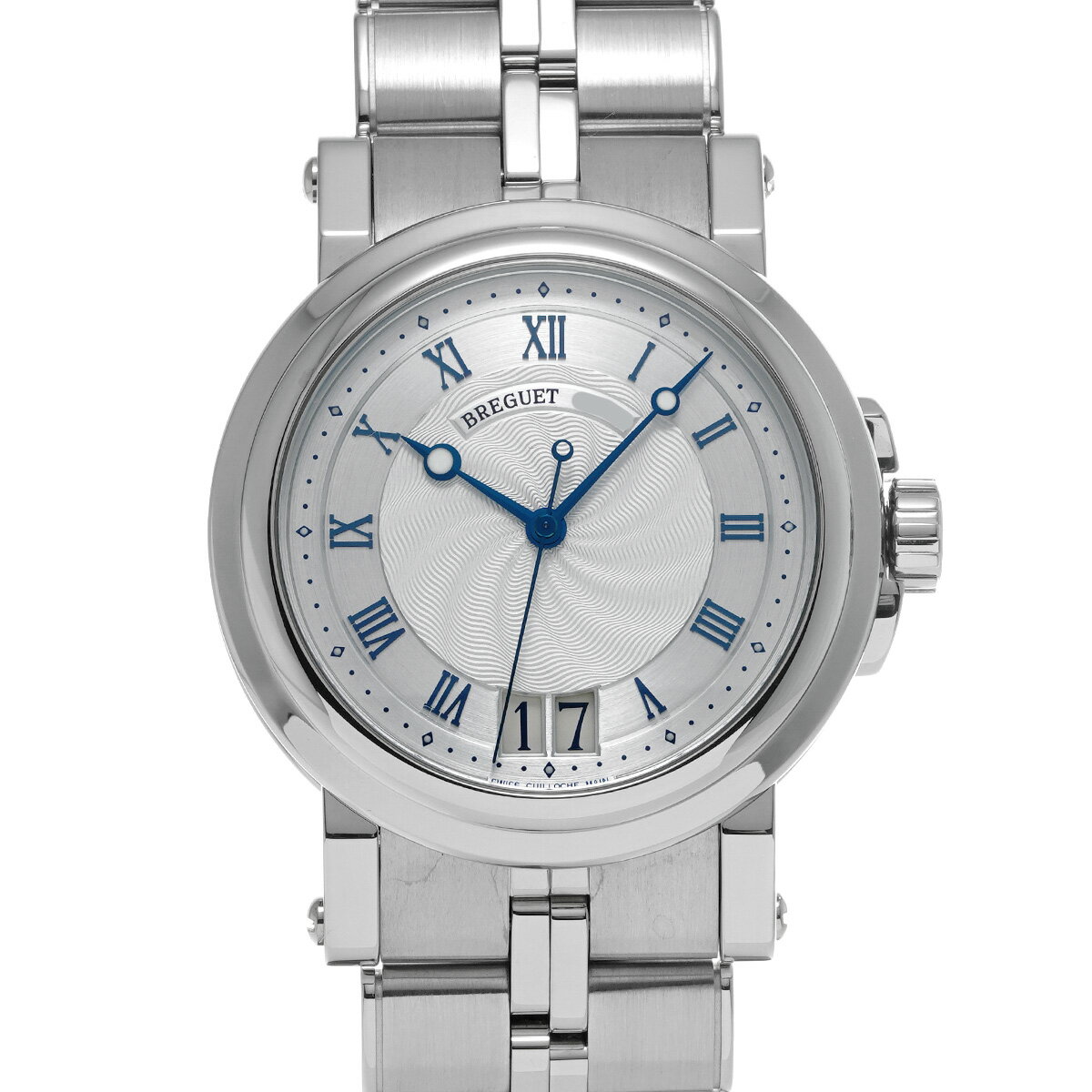 ブレゲ Breguet マリーンII ラージデイト 5817ST/12/SVO シルバー メンズ 腕 ...