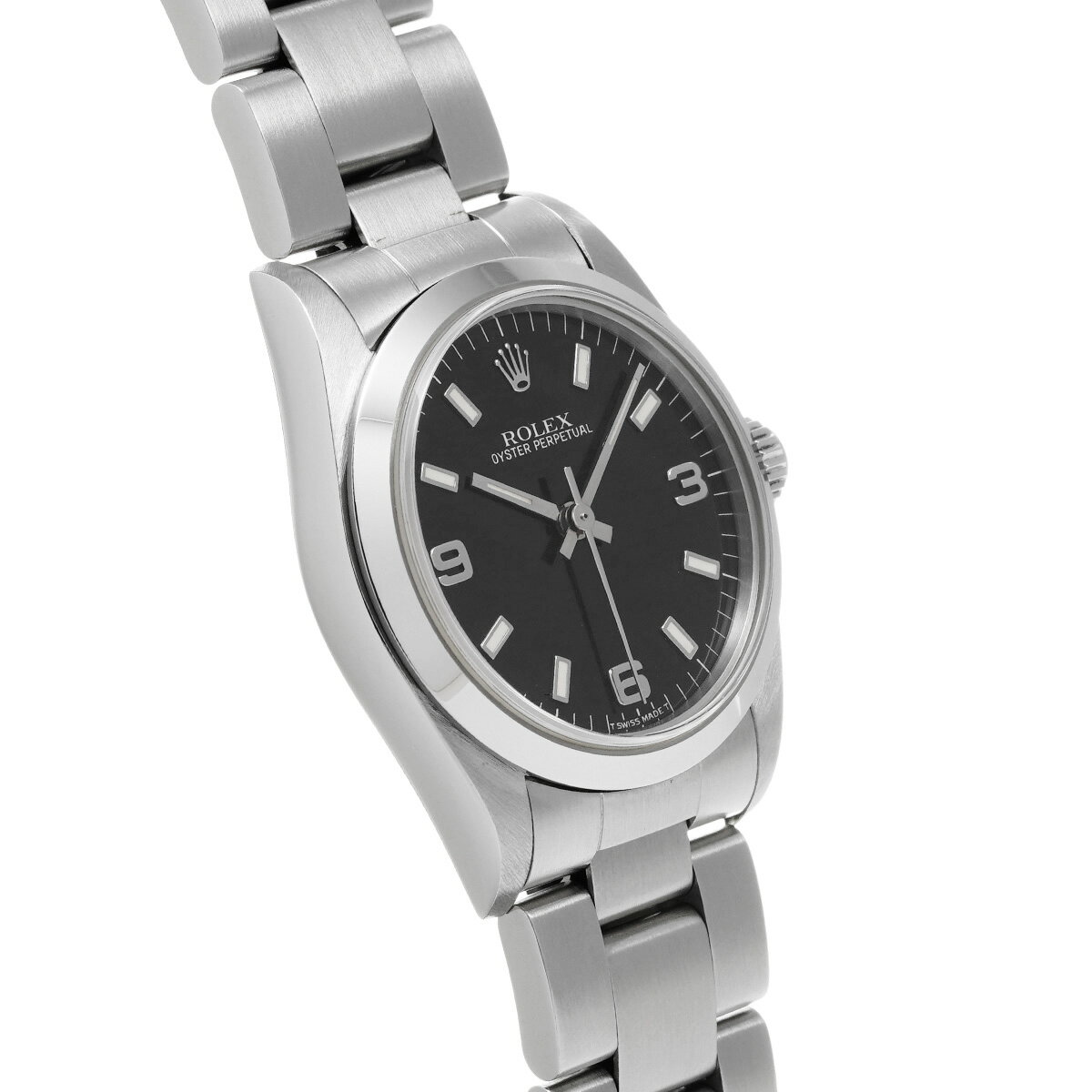 【〜11/27 最大3万円クーポン】ロレックス ROLEX オイスターパーペチュアル 67480 T番(1996年頃製造) ブラック ユニセックス 腕時計 ロレックス 時計 高級腕時計 ブランド 【ローン48回払い無金利】【中古】