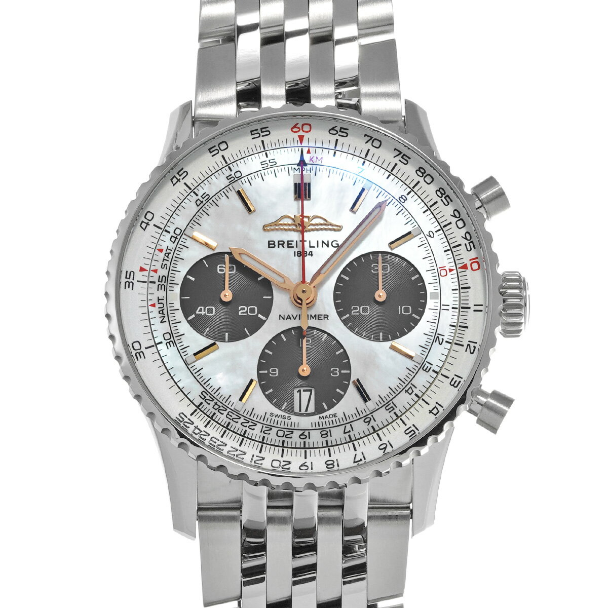 【〜11/27 最大3万円クーポン】ブライトリング BREITLING ナビタイマー 01 クロノグ ...