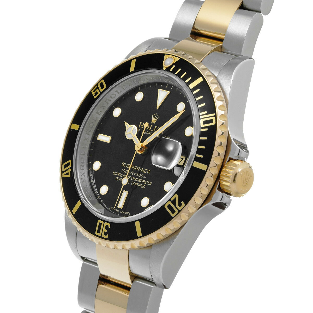 ロレックス ROLEX サブマリーナ デイト 16613 M番(2008年頃製造) ブラック メンズ 腕時計 ロレックス 時計 高級腕時計 ブランド 【ローン48回払い無金利】【中古】