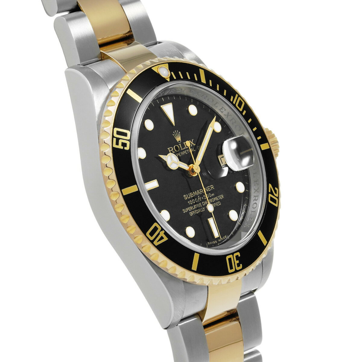 ロレックス ROLEX サブマリーナ デイト 16613 M番(2008年頃製造) ブラック メンズ 腕時計 ロレックス 時計 高級腕時計 ブランド 【ローン48回払い無金利】【中古】