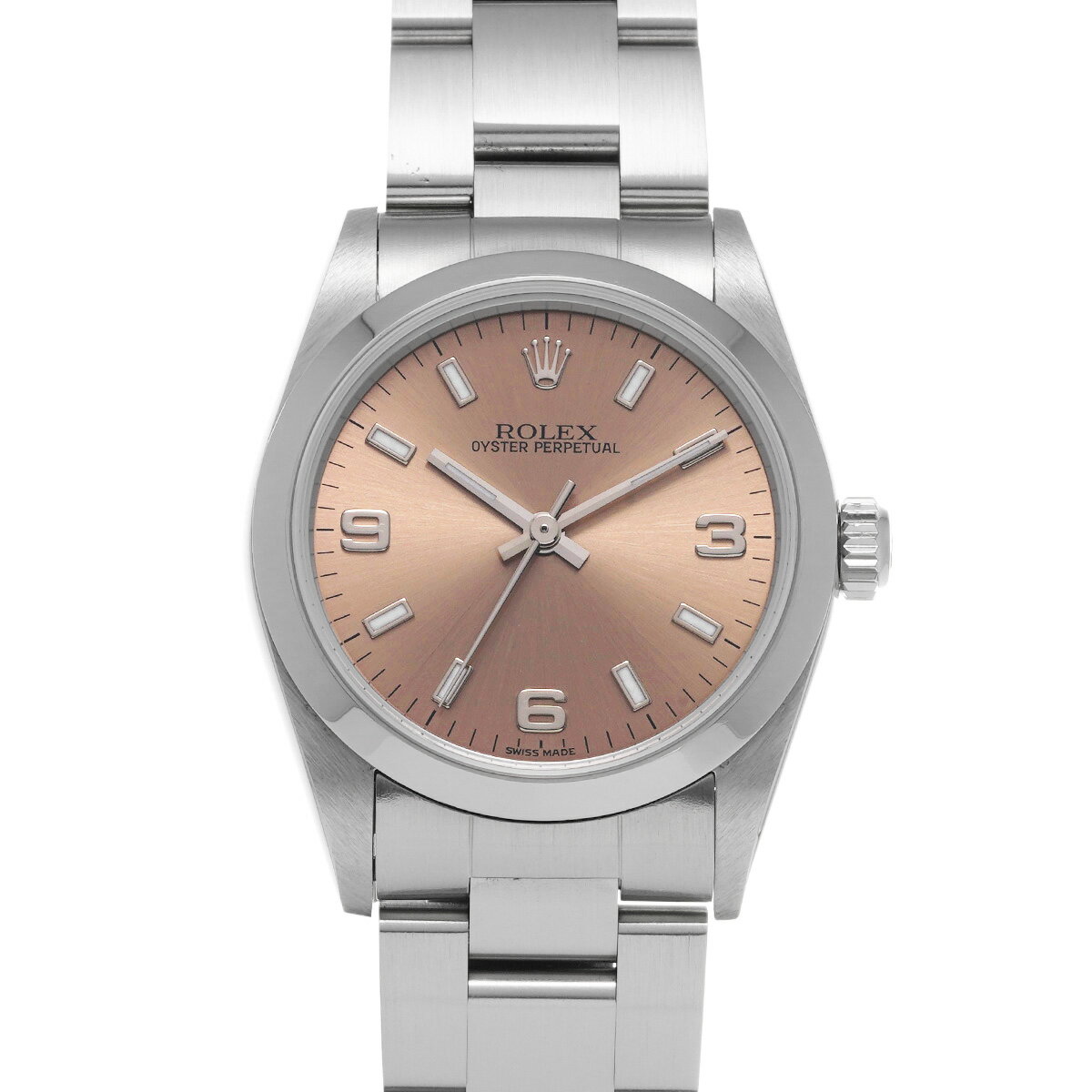 ロレックス ROLEX オイスターパーペチュアル 77080 K番(2001年頃製造) ピンク ユニセックス 腕時計 ロレックス 時計 高級腕時計 ブランド 【ローン48回払い無金利】【中古】