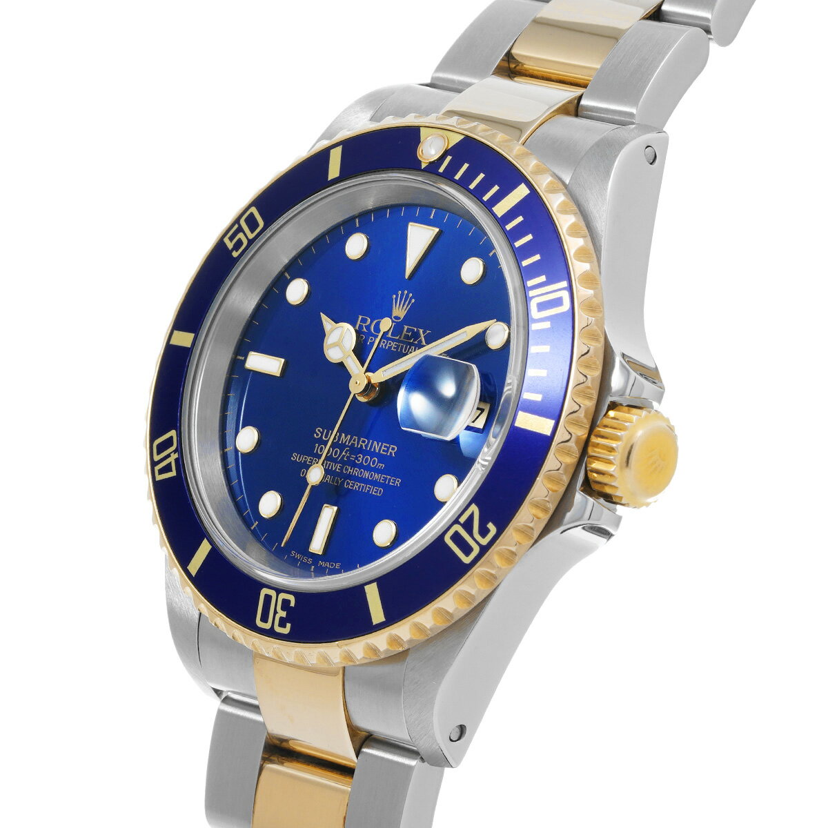 ロレックス ROLEX サブマリーナ デイト 16613 Y番(2003年頃製造) ブルー メンズ 腕時計 ロレックス 時計 高級腕時計 ブランド 【ローン48回払い無金利】【中古】