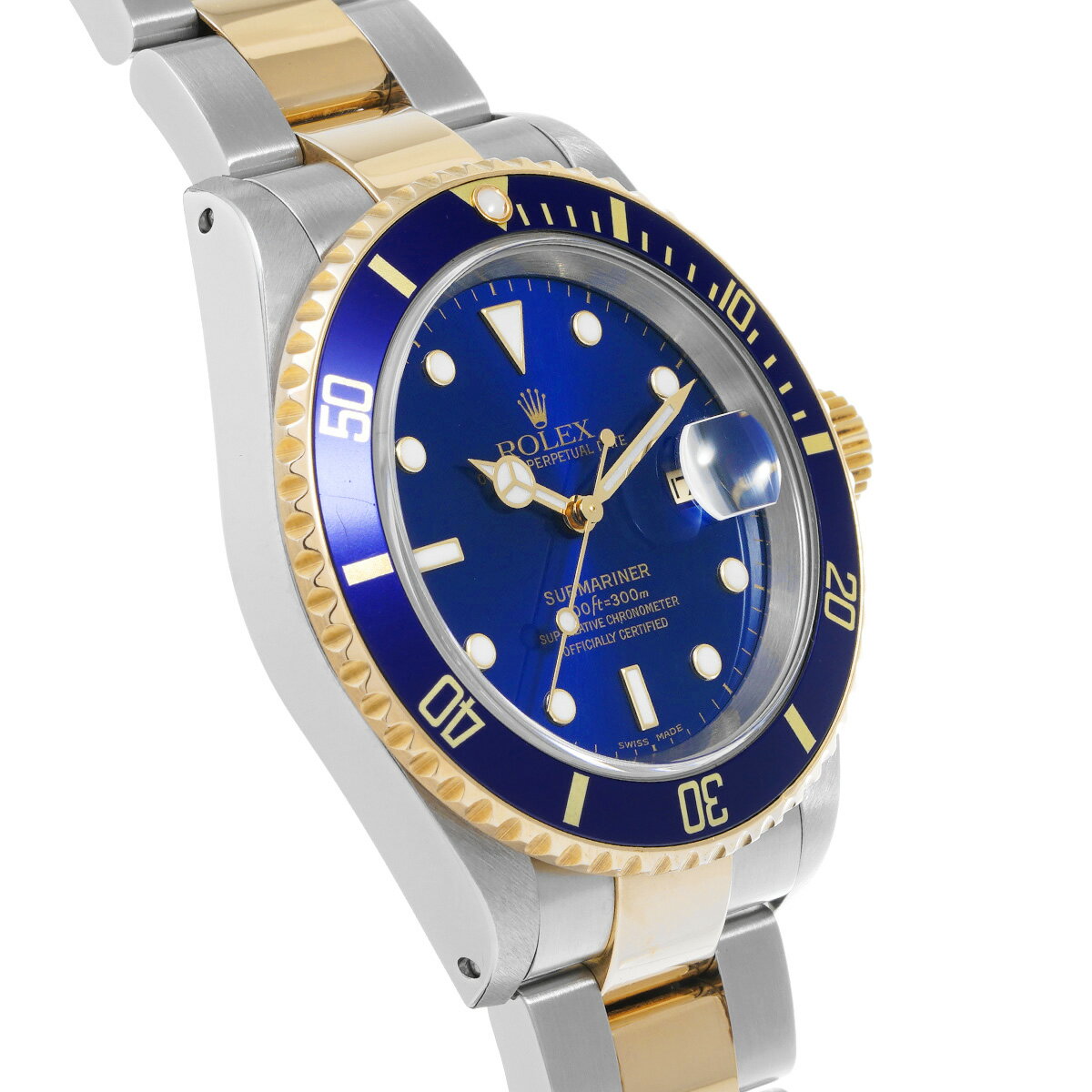 ロレックス ROLEX サブマリーナ デイト 16613 Y番(2003年頃製造) ブルー メンズ 腕時計 ロレックス 時計 高級腕時計 ブランド 【ローン48回払い無金利】【中古】