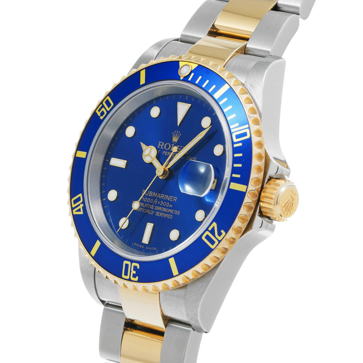 ロレックス ROLEX サブマリーナ デイト 16613 D番(2005年頃製造) ブルー メンズ 腕時計 ロレックス 時計 高級腕時計 ブランド 【ローン48回払い無金利】【中古】