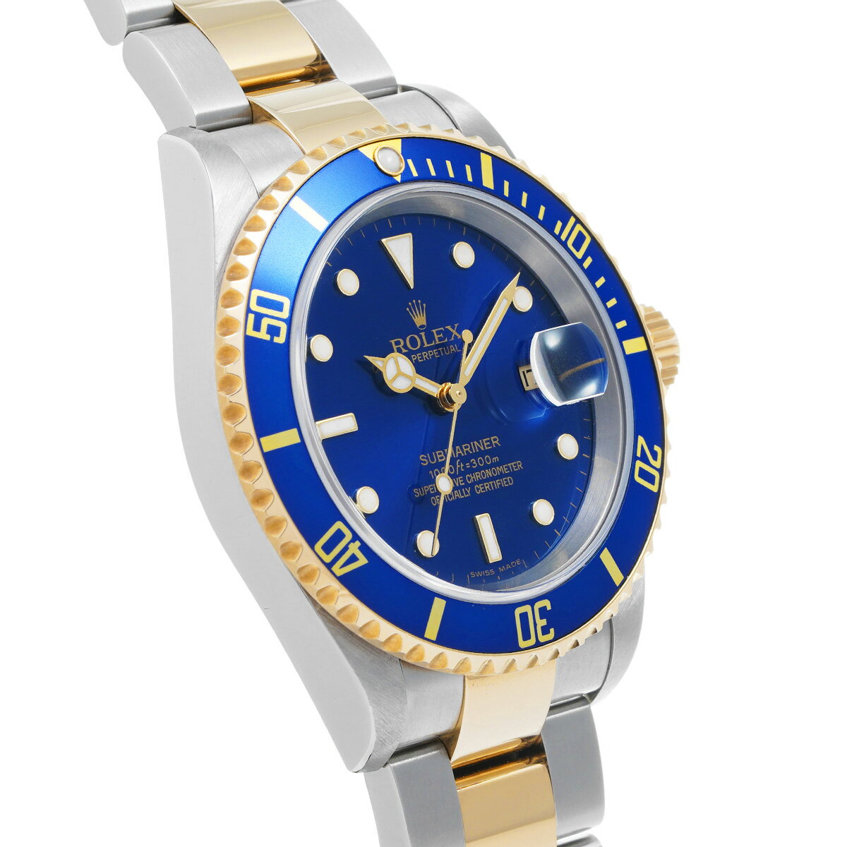 ロレックス ROLEX サブマリーナ デイト 16613 D番(2005年頃製造) ブルー メンズ 腕時計 ロレックス 時計 高級腕時計 ブランド 【ローン48回払い無金利】【中古】