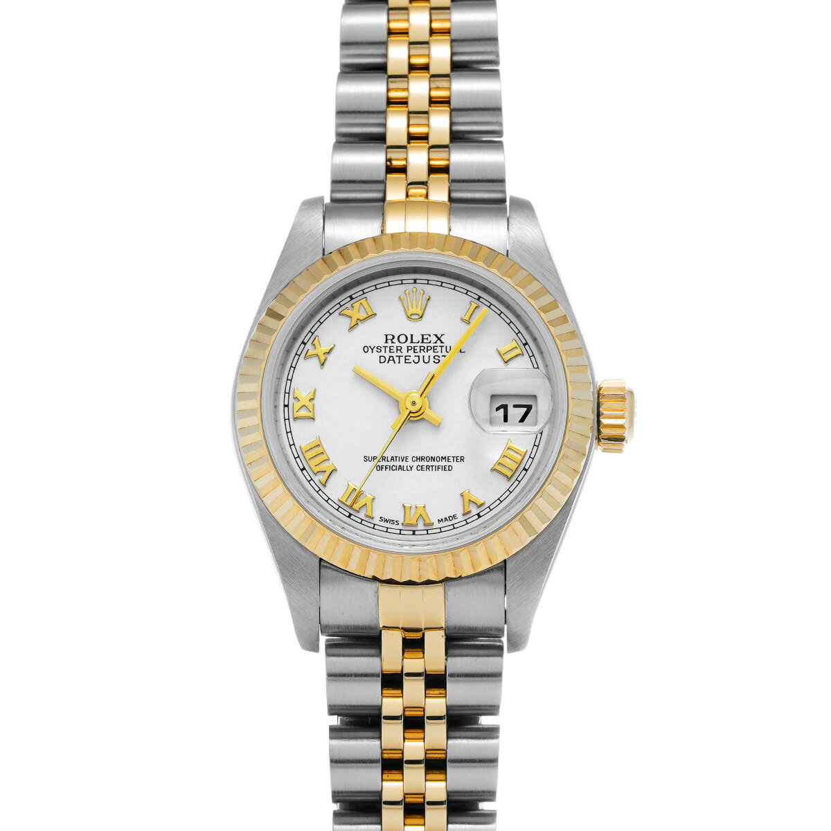 ロレックス ROLEX デイトジャスト 79173 P番(2001年頃製造) ホワイト レディース 腕時計 ロレックス 時計 高級腕時計 ブランド 【ローン48回払い無金利】【中古】