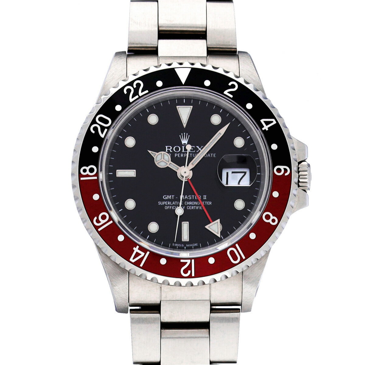 ロレックス ROLEX GMTマスターII 16760 R番(1987年頃製造) ブラック メンズ 腕時計 ロレックス 時計 高級腕時計 ブランド 【ローン48回払い無金利】【中古】