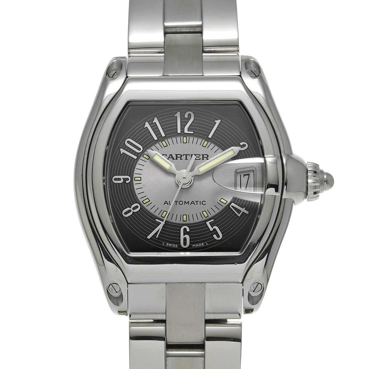 カルティエ CARTIER ロードスター LM W62001V3 シルバー/グレー メンズ 腕時計  ...