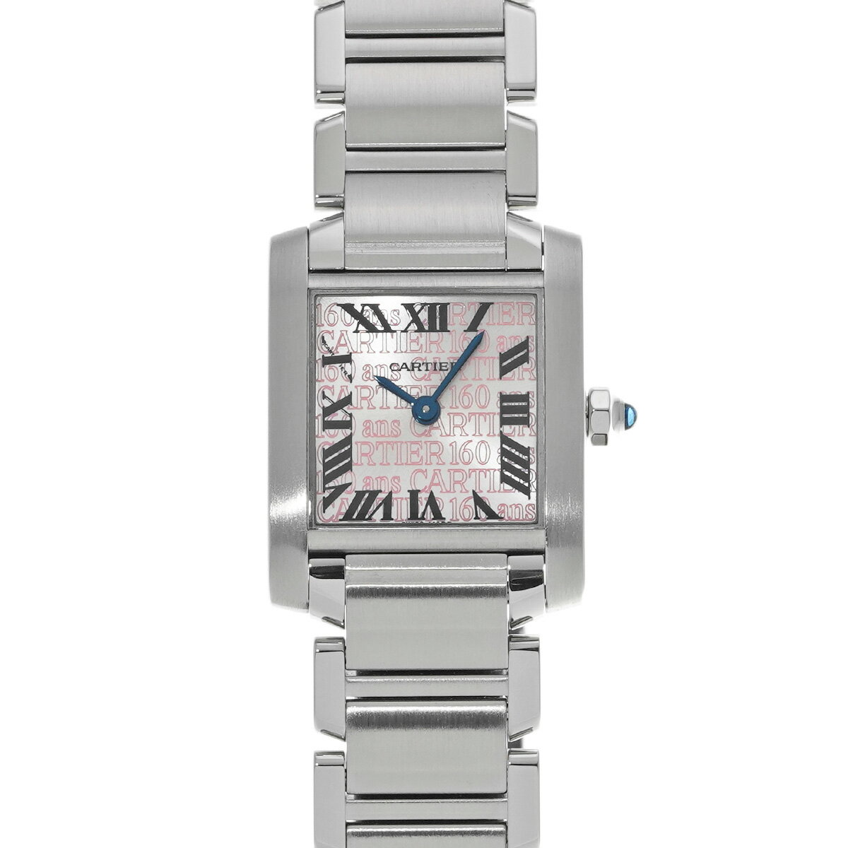 カルティエ CARTIER タンクフランセーズ SM 160周年アジア限定 W51035Q3 ピンク/シルバー レディース 腕時計 カルティエ 時計 高級腕時計 ブランド 【ローン48回払い無金利】【中古】