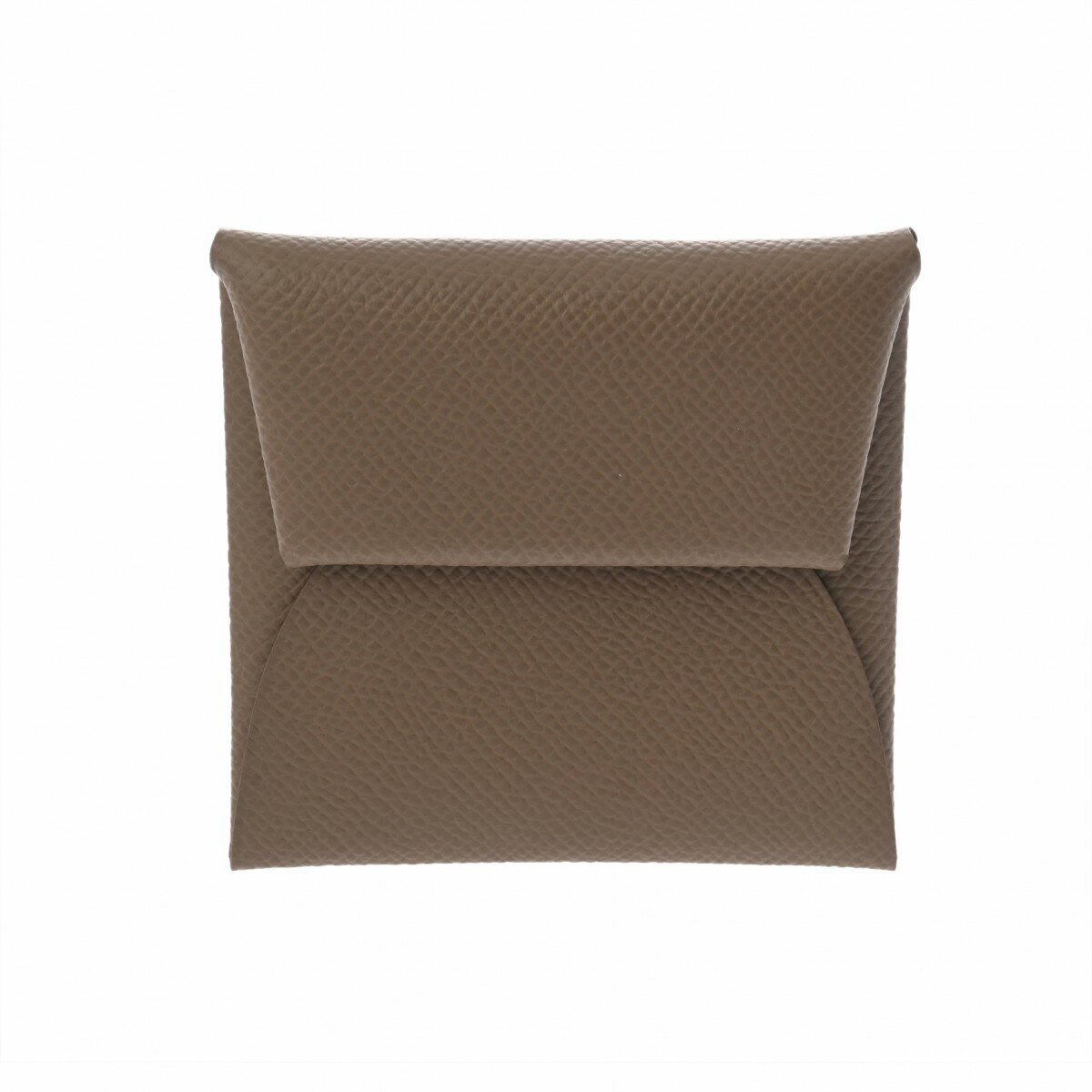 エルメス HERMES バスティア エトゥープ/シルバー金具 ヴォーエプソン ユニセックス コインケース エルメス 財布 ブランド 【ローン48回払い無金利】【未使用】