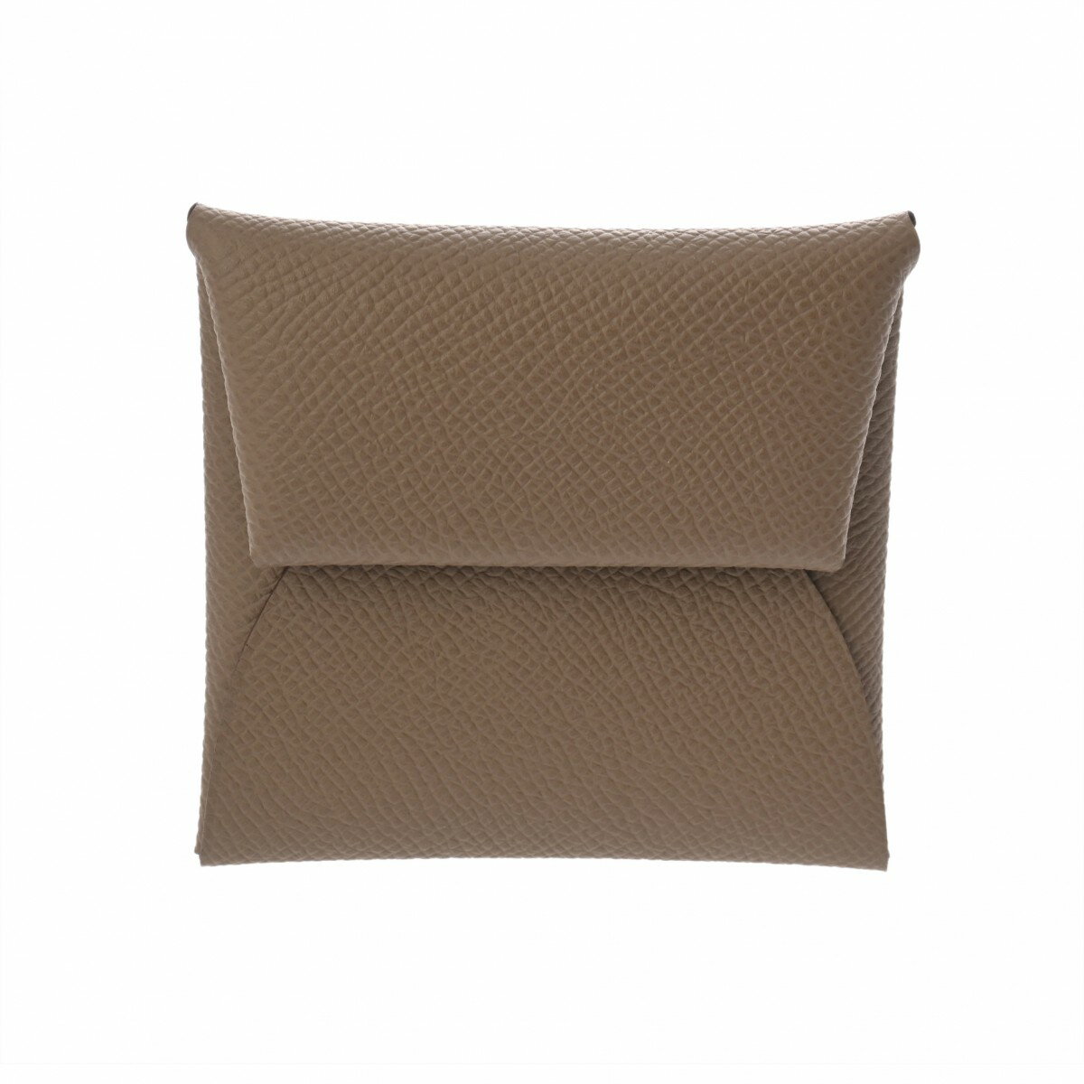 エルメス HERMES バスティア エトゥープ/シルバー金具 ヴォーエプソン ユニセックス コインケース エルメス 財布 ブランド 【ローン48回払い無金利】【未使用】