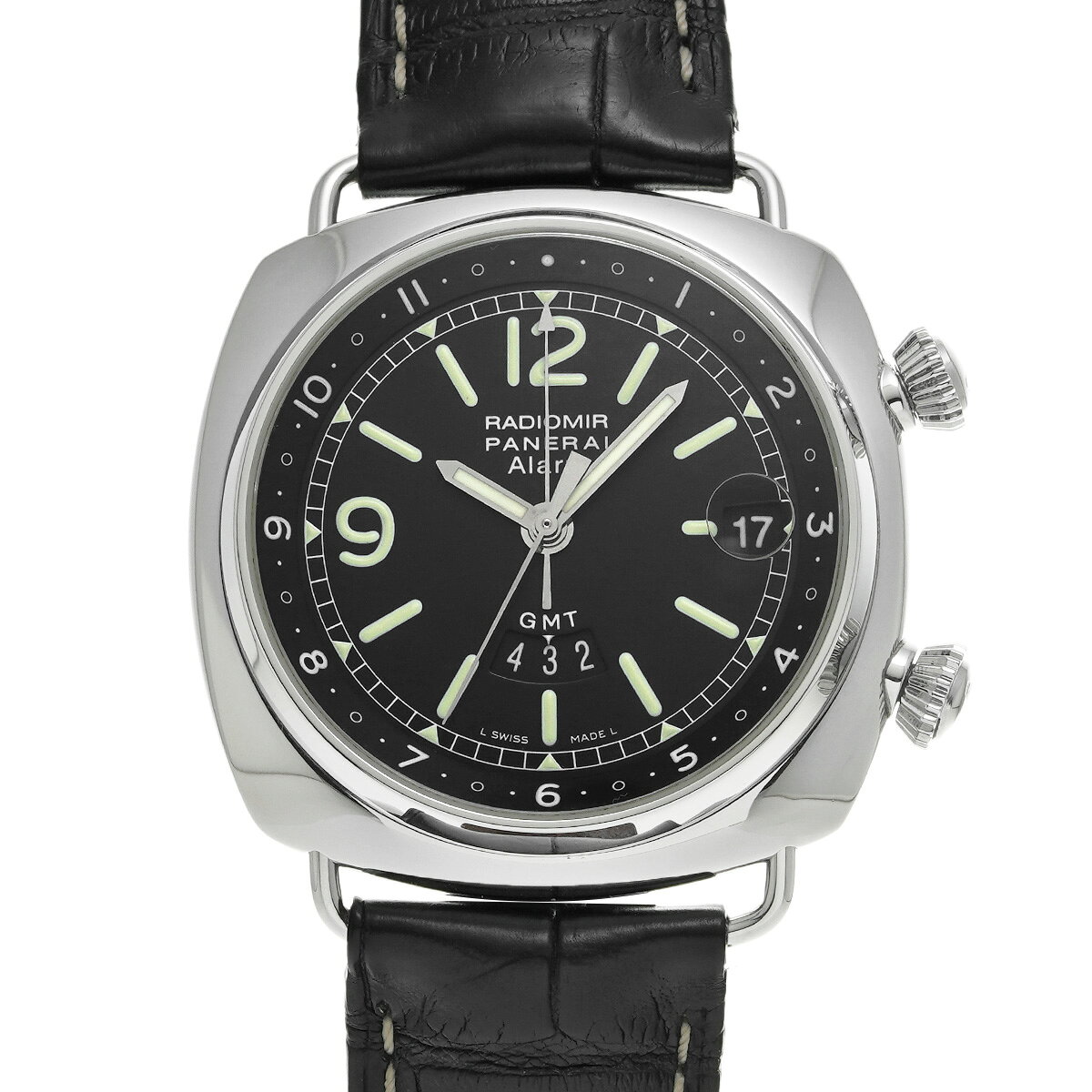 パネライ PANERAI ラジオミールGMT アラーム PAM00098 F番(2003年製造) ブ ...