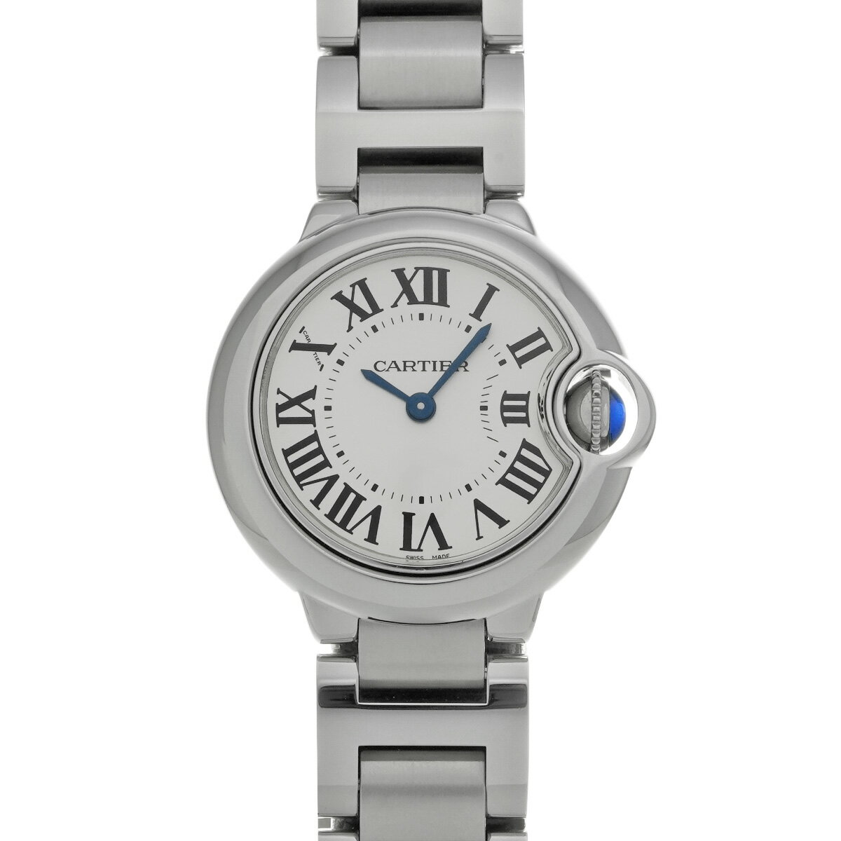 カルティエ CARTIER バロンブルー ドゥ カルティエ 28mm W69010Z4 シルバー レ ...