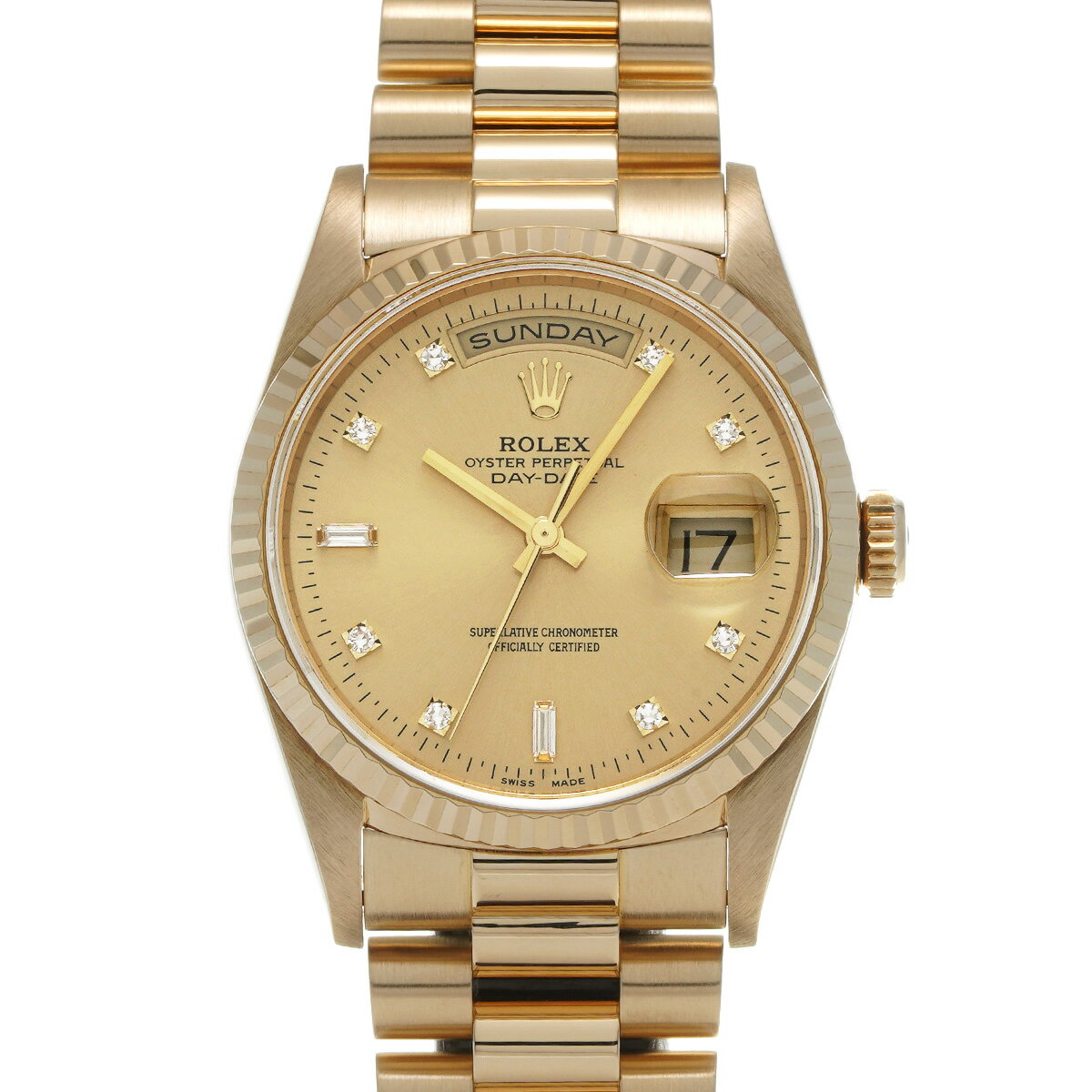 ロレックス ROLEX デイデイト 18238G T番(1997年頃製造) シャンパン/ダイヤモンド ...