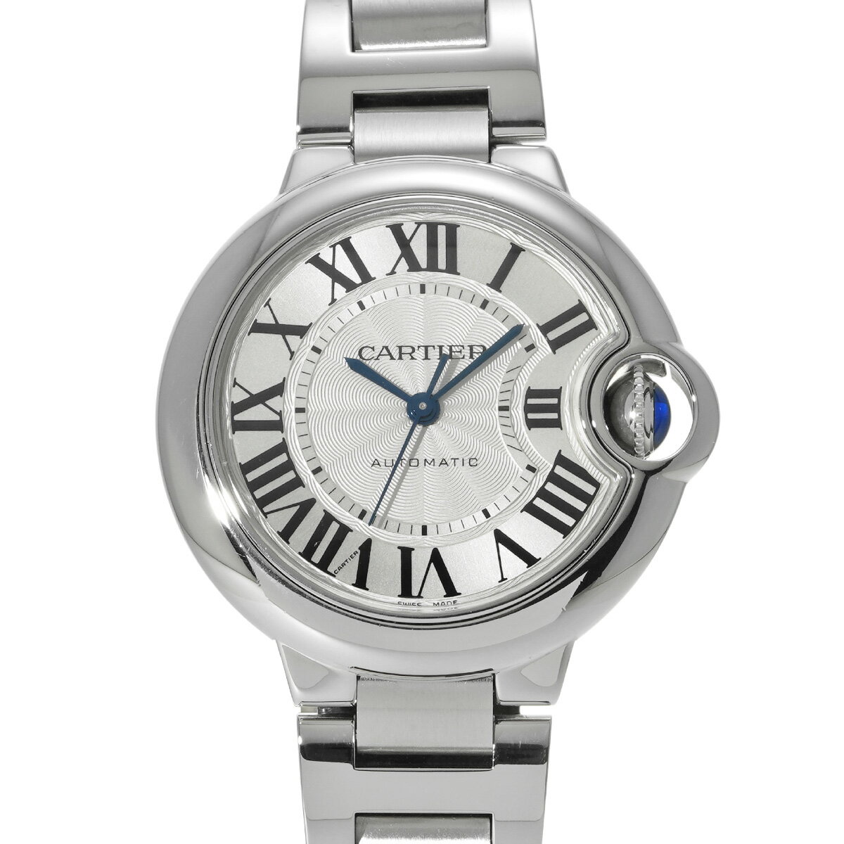 カルティエ CARTIER バロンブルー ドゥ カルティエ 33mm W6920071 シルバー ユニセックス 腕時計 カルティエ 時計 高級腕時計 ブランド 【ローン48回払い無金利】【中古】