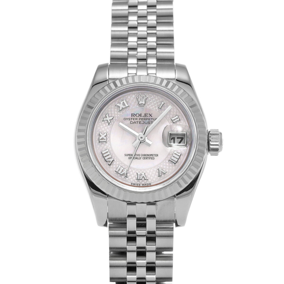 ロレックス ROLEX デイトジャスト 179174 F番(2005年頃製造) ピンクシェル レディース 腕時計 ロレックス 時計 高級腕時計 ブランド 【ローン48回払い無金利】【中古】