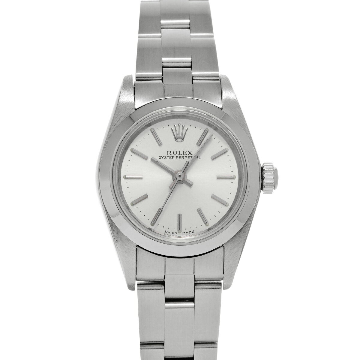 ロレックス ROLEX オイスターパーペチュアル 76080 A番(1999年頃製造) シルバー レディース 腕時計 ロレックス 時計 高級腕時計 ブランド 【ローン48回払い無金利】【中古】