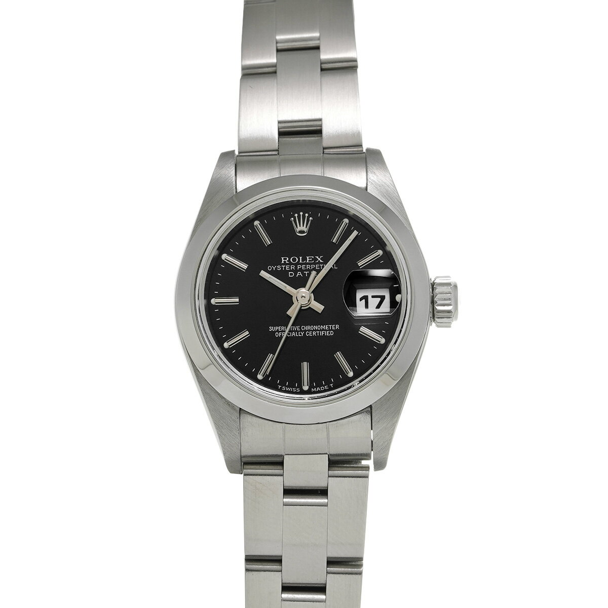 ロレックス ROLEX オイスターパーペチュアル デイト 69160 A番(1999年頃製造) ブラック レディース 腕時計 ロレックス 時計 高級腕時計 ブランド 【ローン48回払い無金利】【中古】