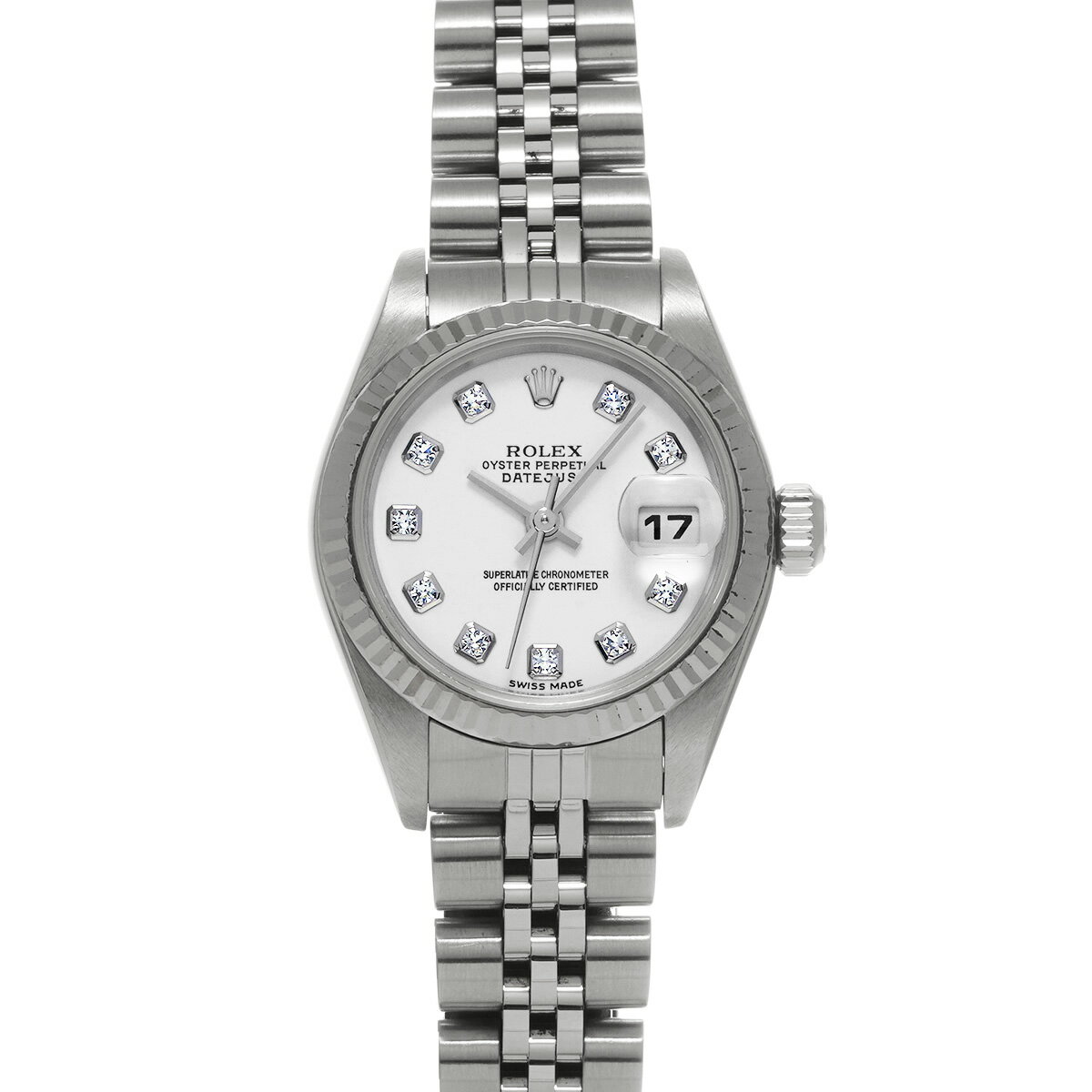 ロレックス ROLEX デイトジャスト 79174G F番(2004年頃製造) ホワイト/ダイヤモンド レディース 腕時計 ロレックス 時計 高級腕時計 ブランド 【ローン48回払い無金利】【中古】